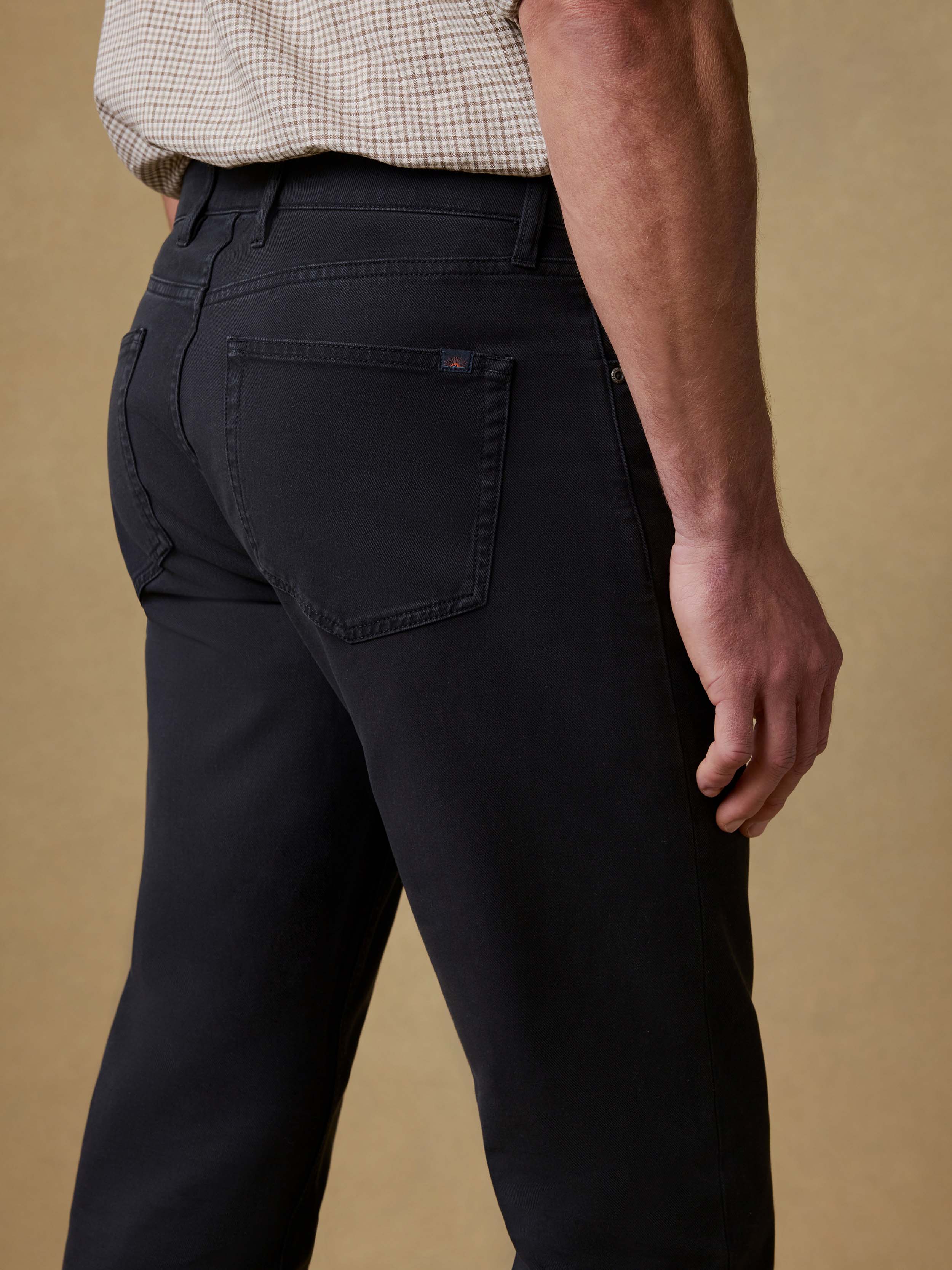 Reserve Twill 5-Pocket Pant - Ridge Black | Faherty Brand