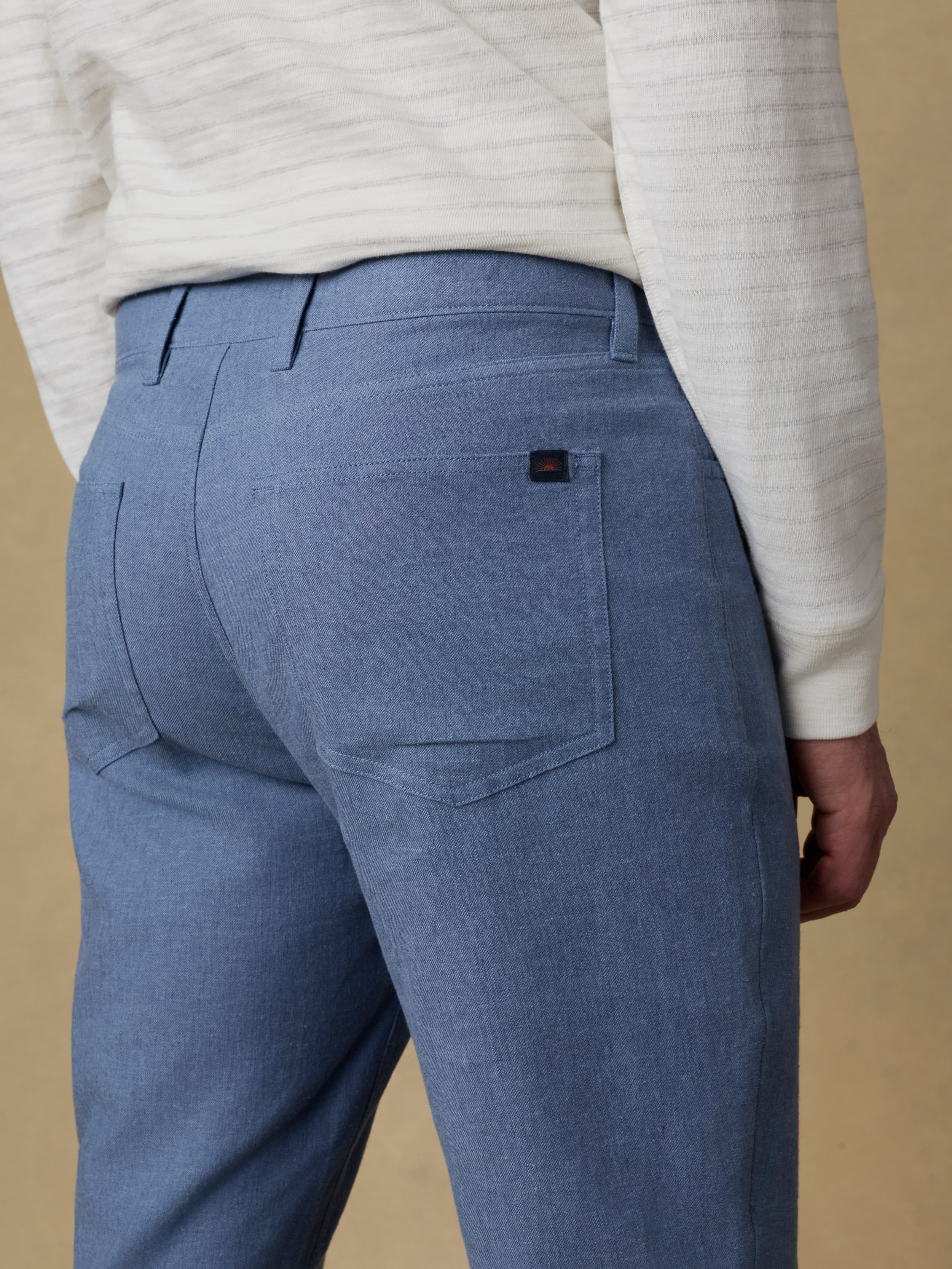 Movement™ Linen 5-Pocket Pant - Dusk Blue | Faherty Brand