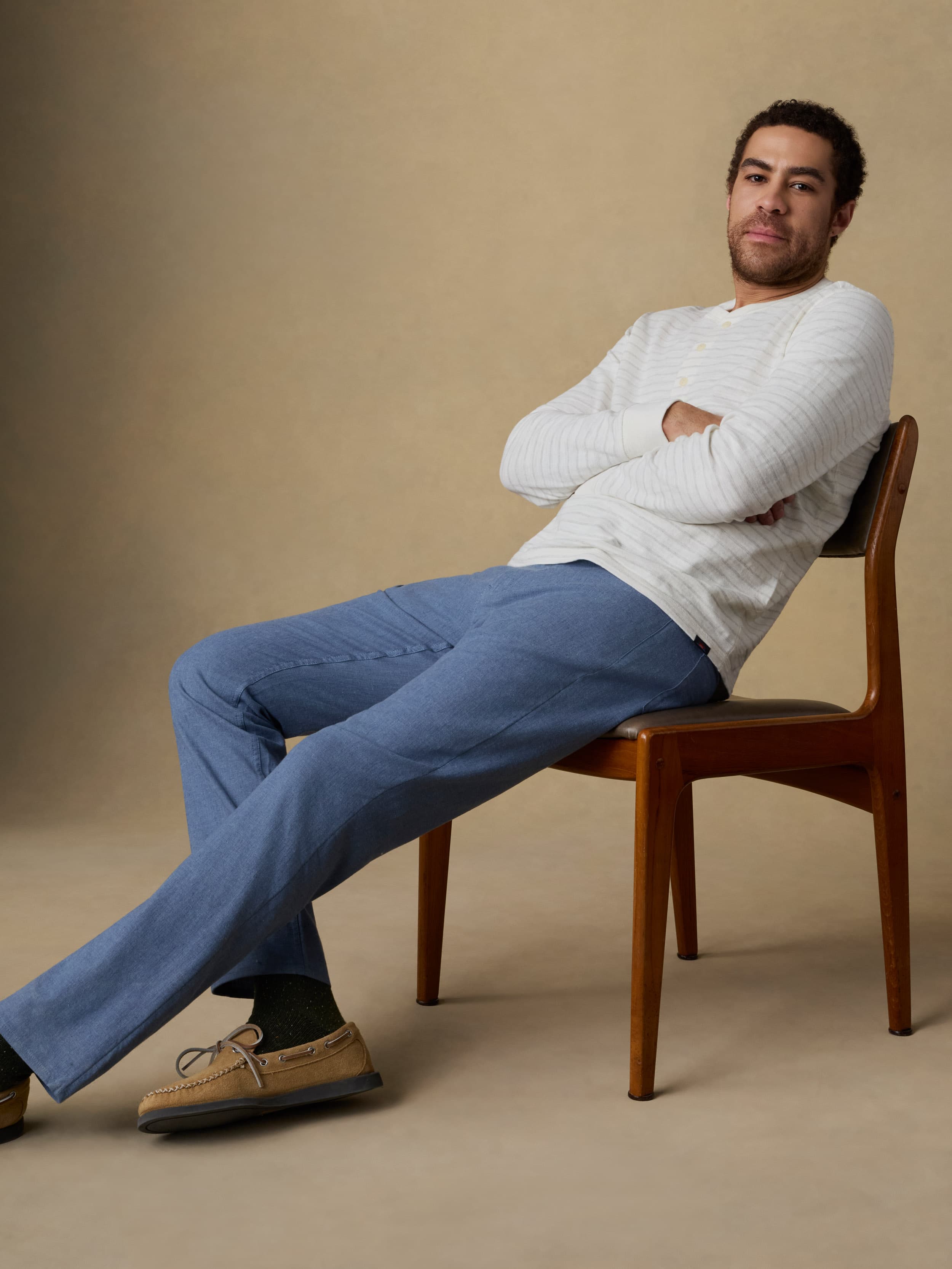Movement™ Linen 5-Pocket Pant - Dusk Blue | Faherty Brand