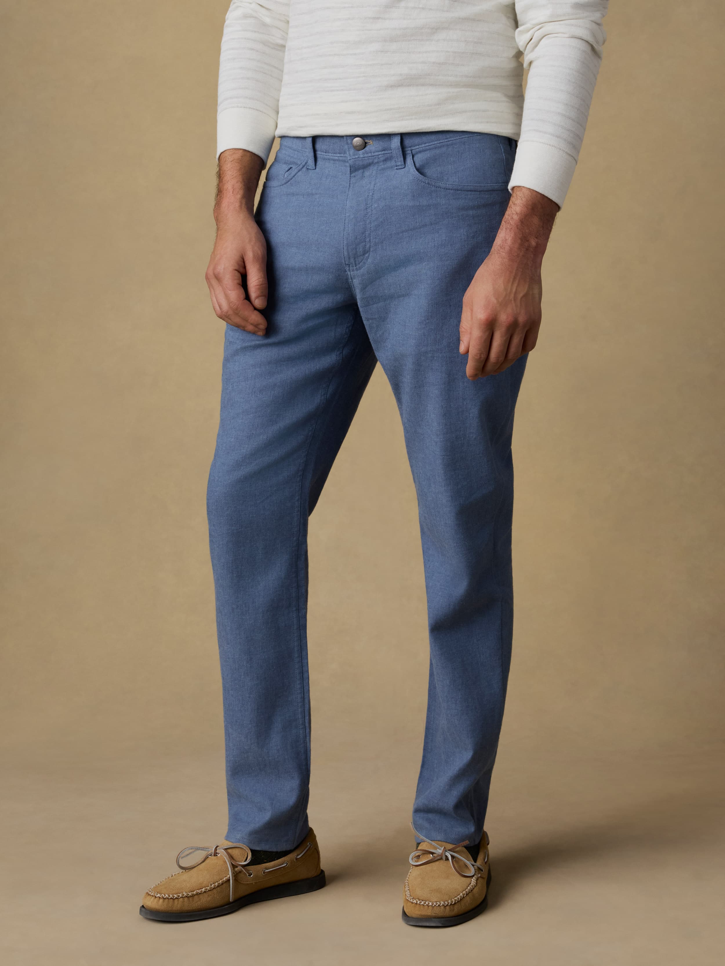 Movement™ Linen 5-Pocket Pant - Dusk Blue | Faherty Brand