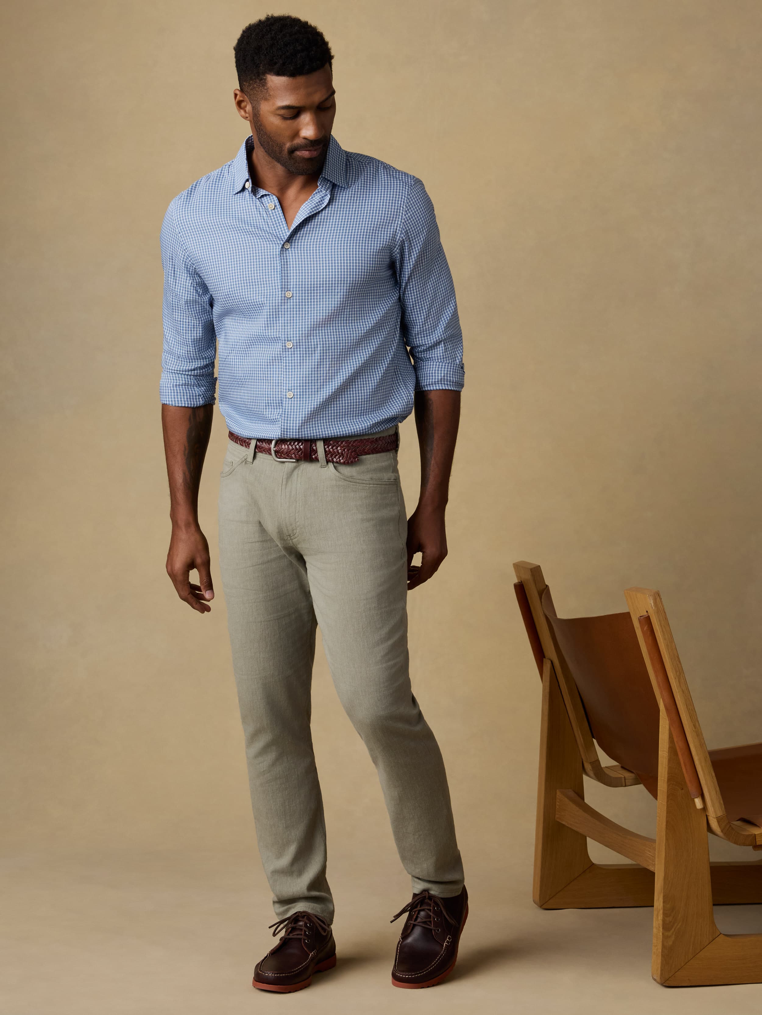 Movement™ Linen 5-Pocket Pant - Sage Cliff | Faherty Brand