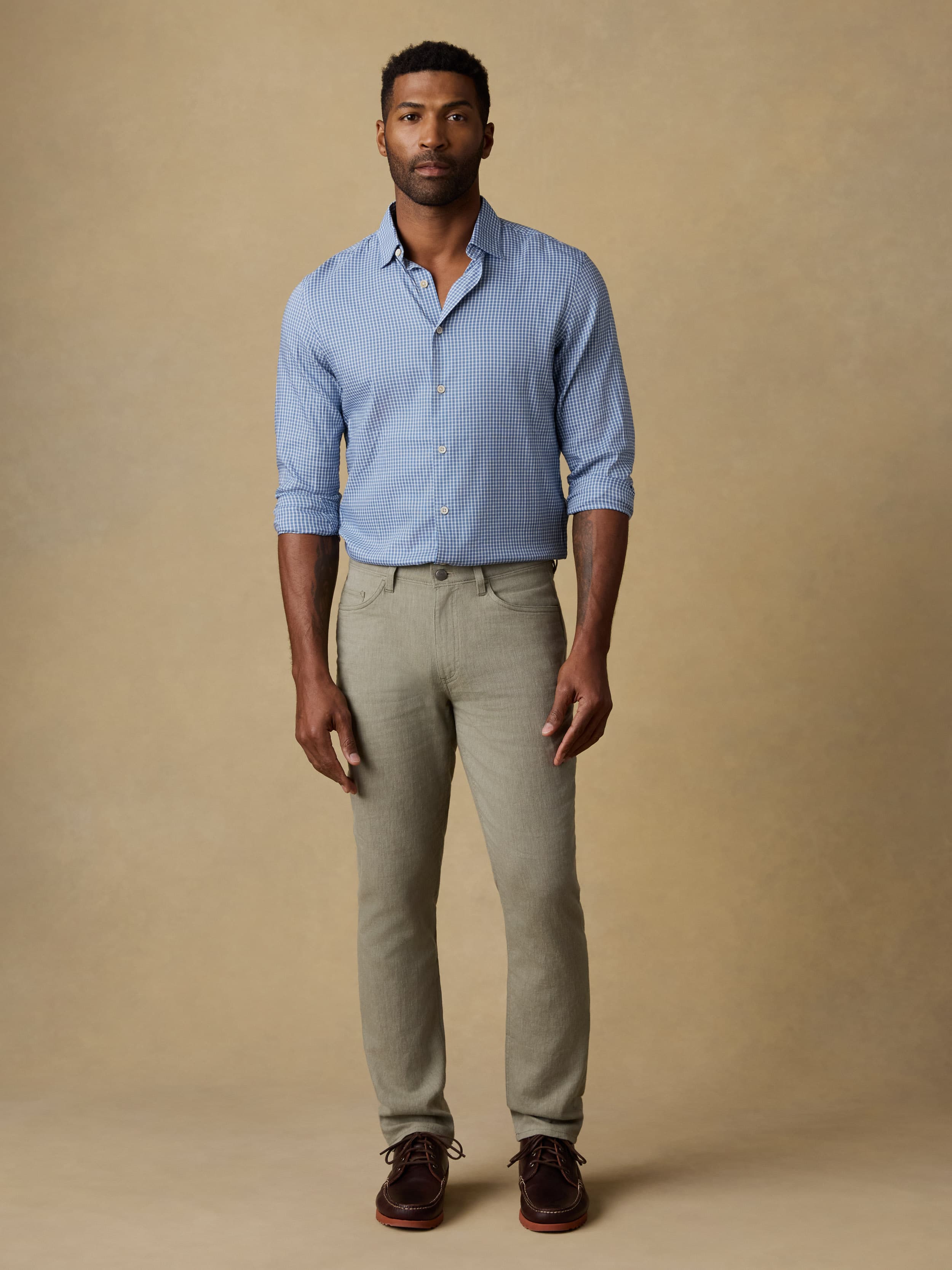 Movement™ Linen 5-Pocket Pant - Sage Cliff | Faherty Brand