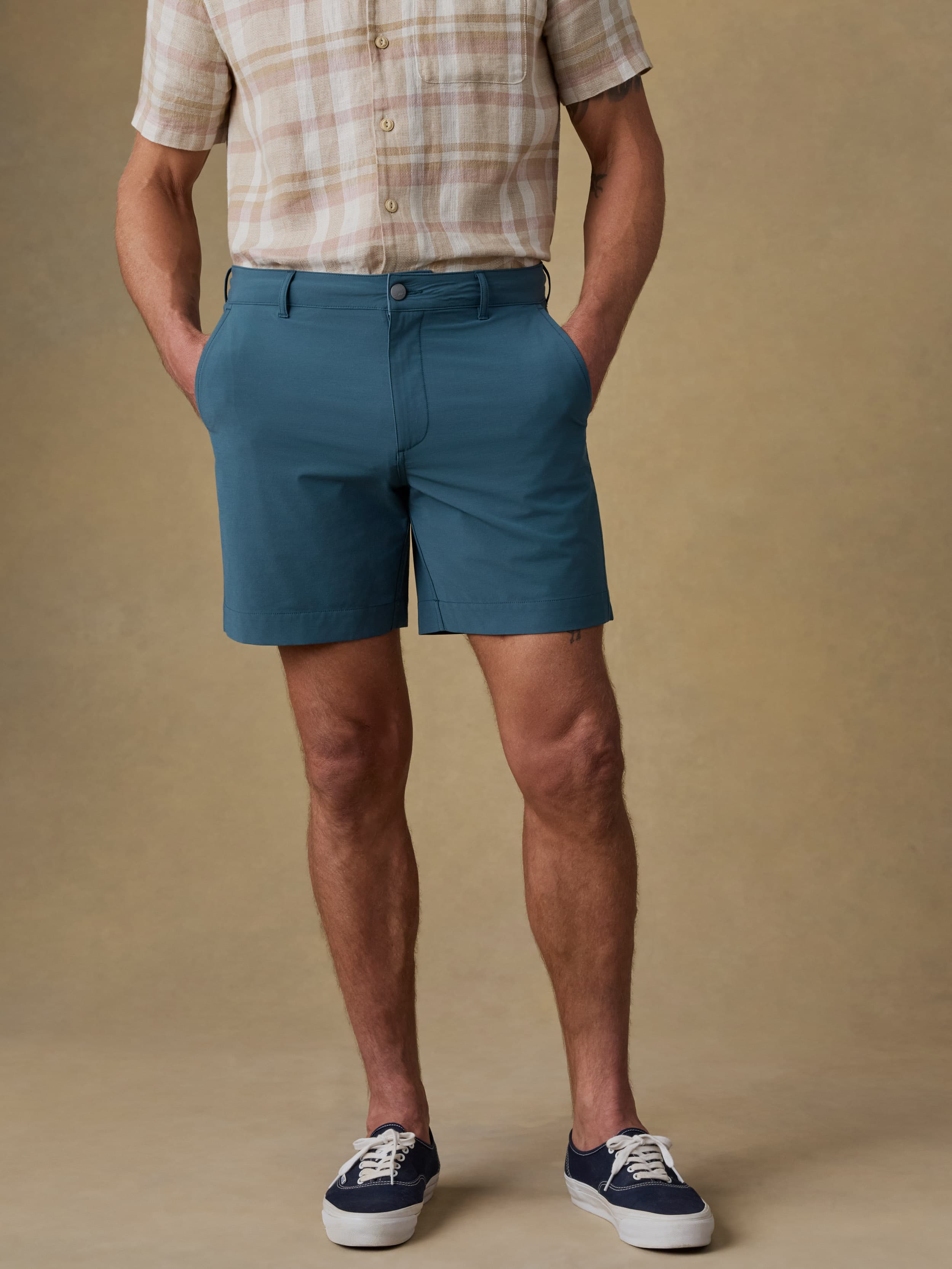 All Day™ Short (7") - Dark Teal | Faherty Brand