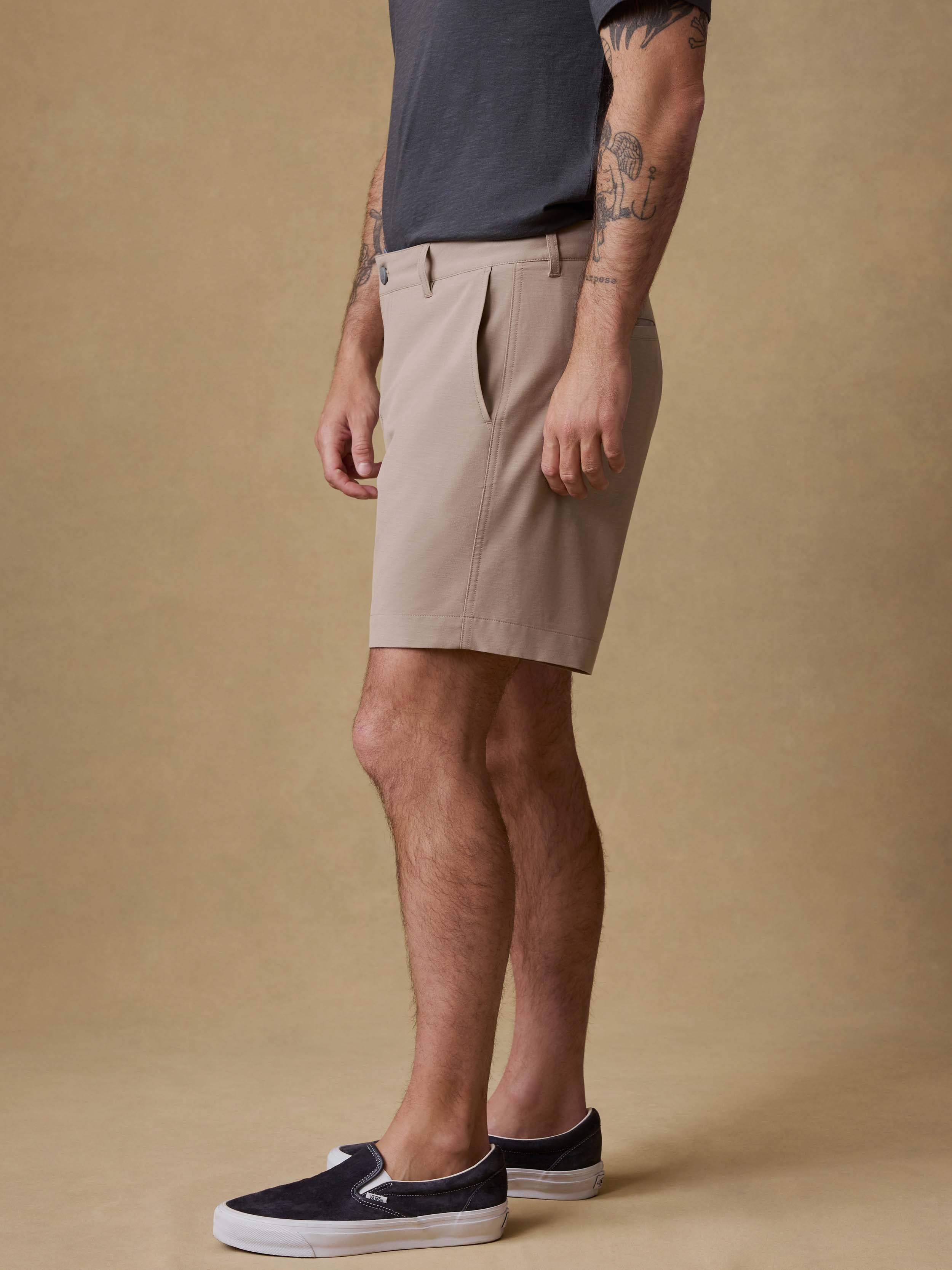 All Day™ Short (7") - Khaki | Faherty Brand