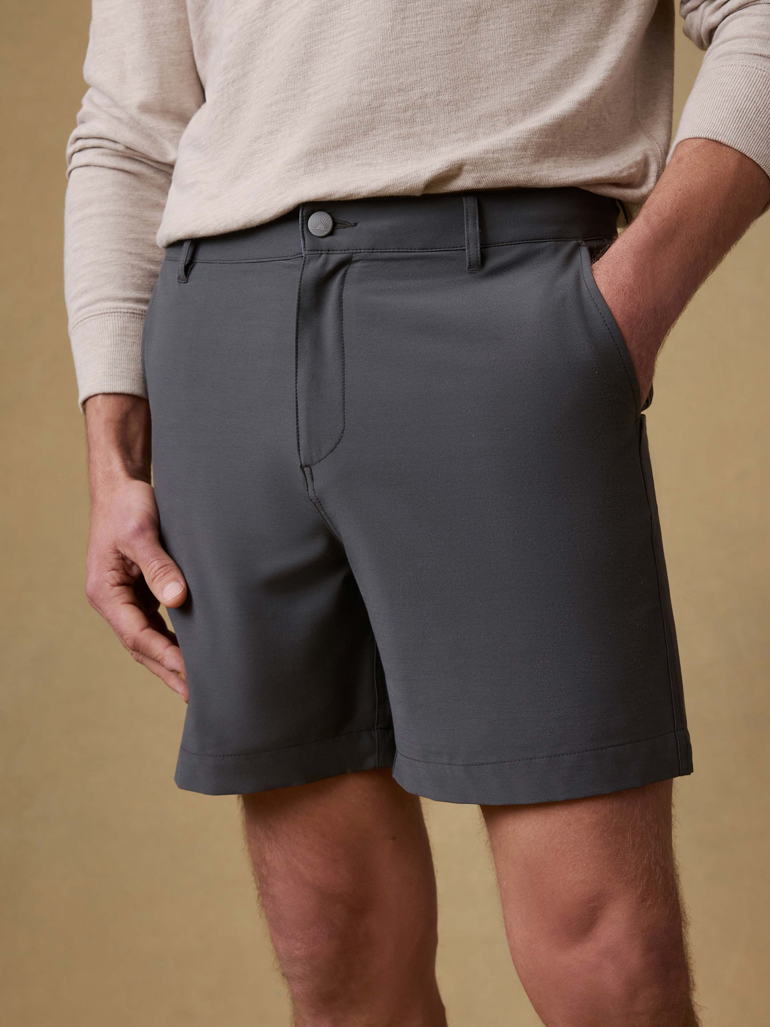 All Day™ Short (7") - Mountain Coal | Faherty Brand