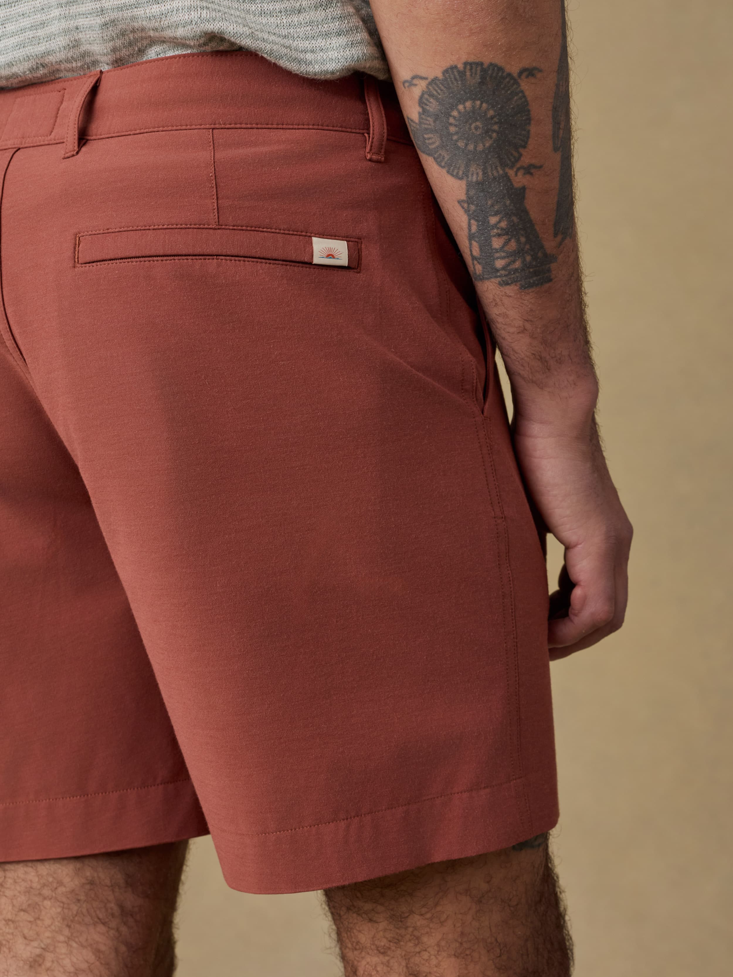 All Day™ Short (7") - Redwood | Faherty Brand