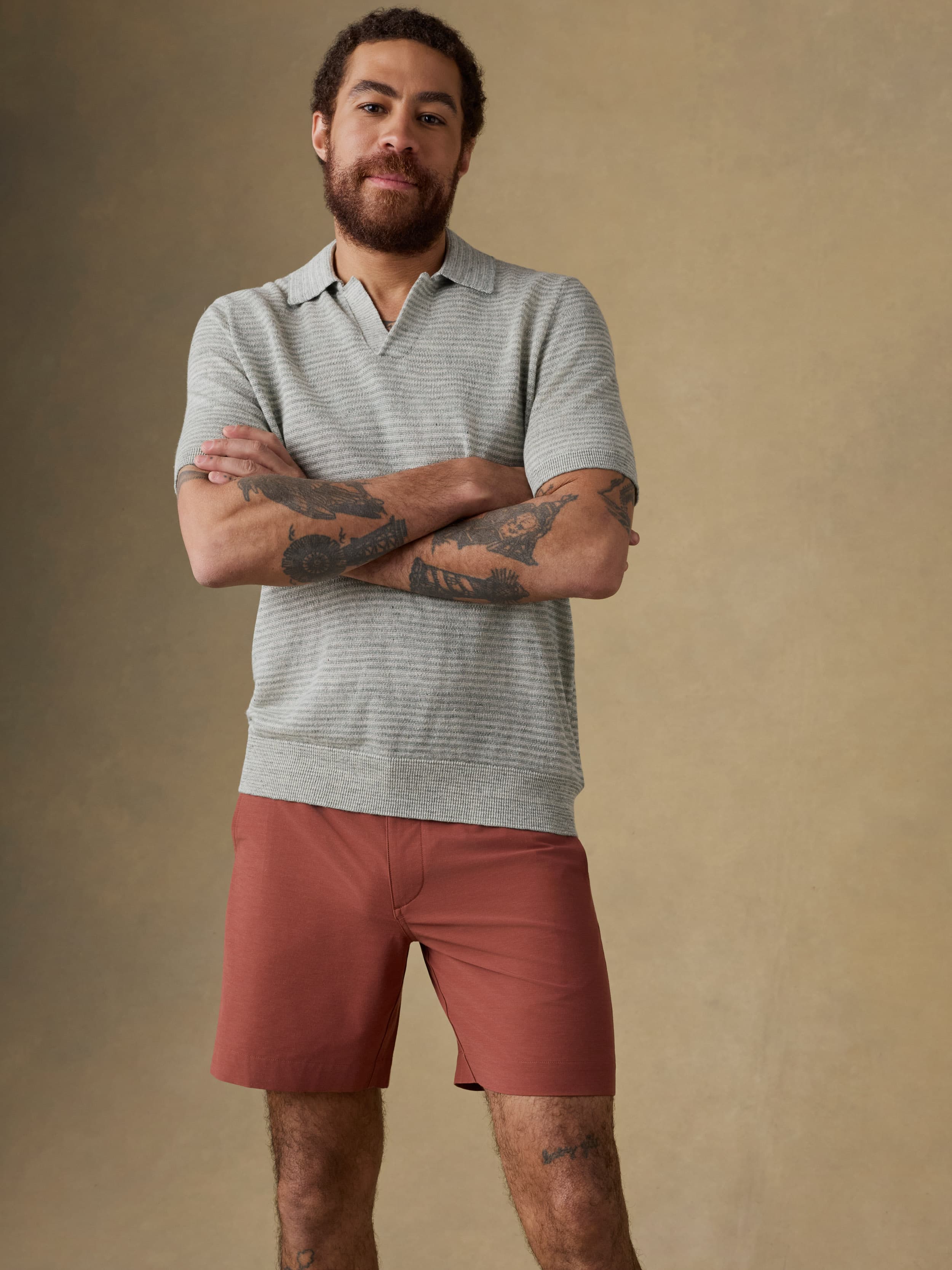All Day™ Short (7") - Redwood | Faherty Brand