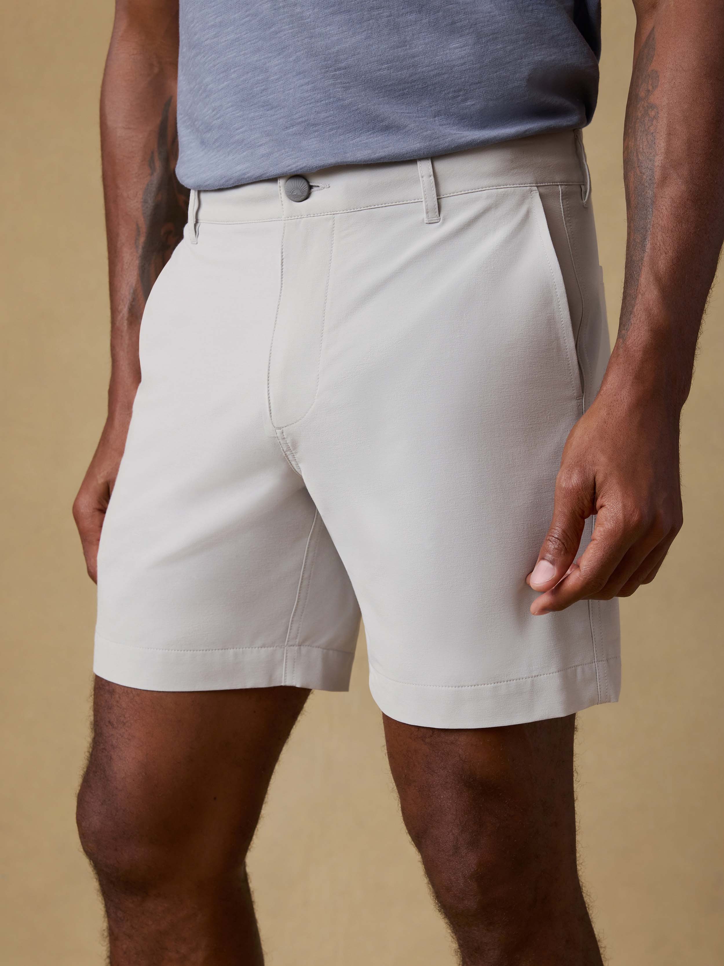 All Day™ Short (7") - Stone | Faherty Brand