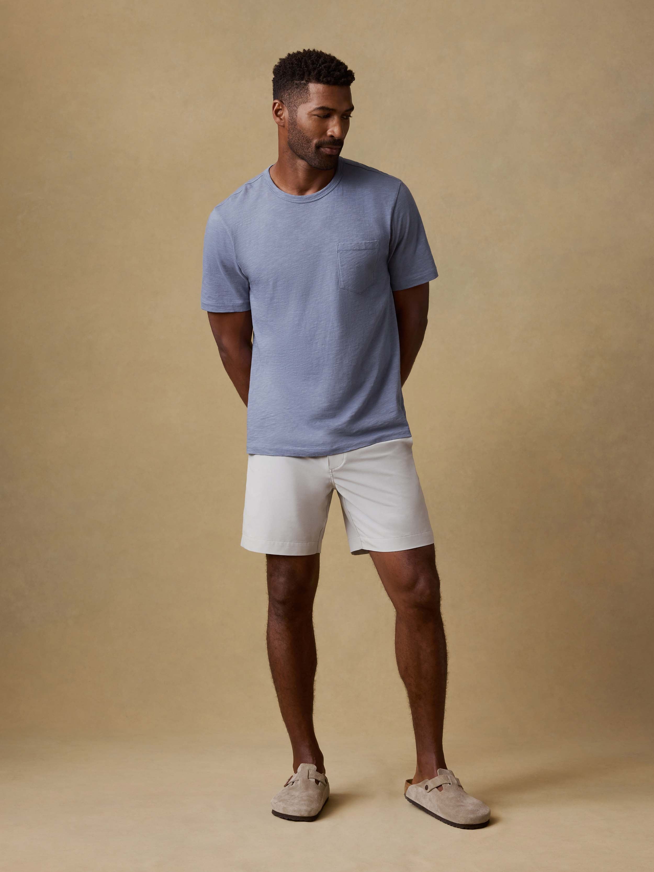 All Day™ Short (7") - Stone | Faherty Brand