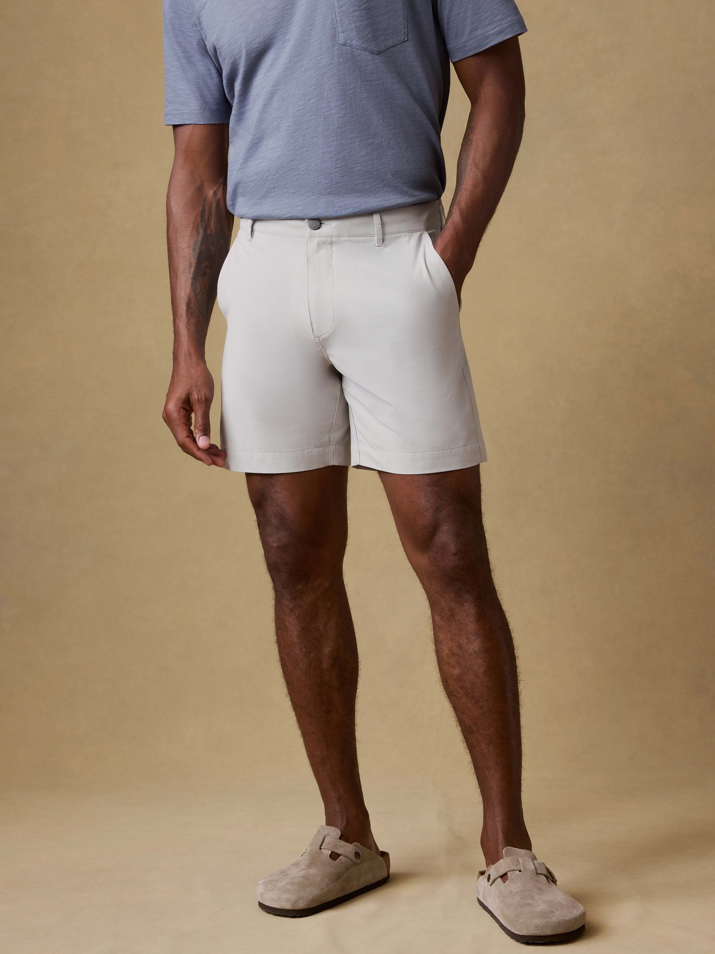 All Day™ Short (7") - Stone | Faherty Brand
