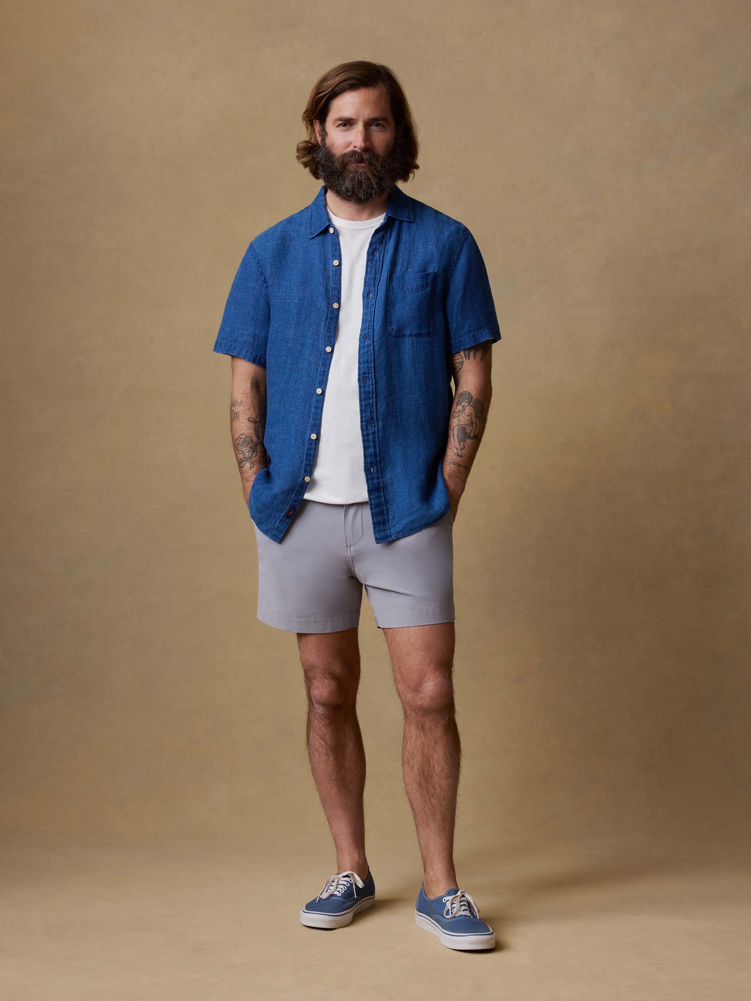 All Day™ Short (5") - Ice Grey | Faherty Brand