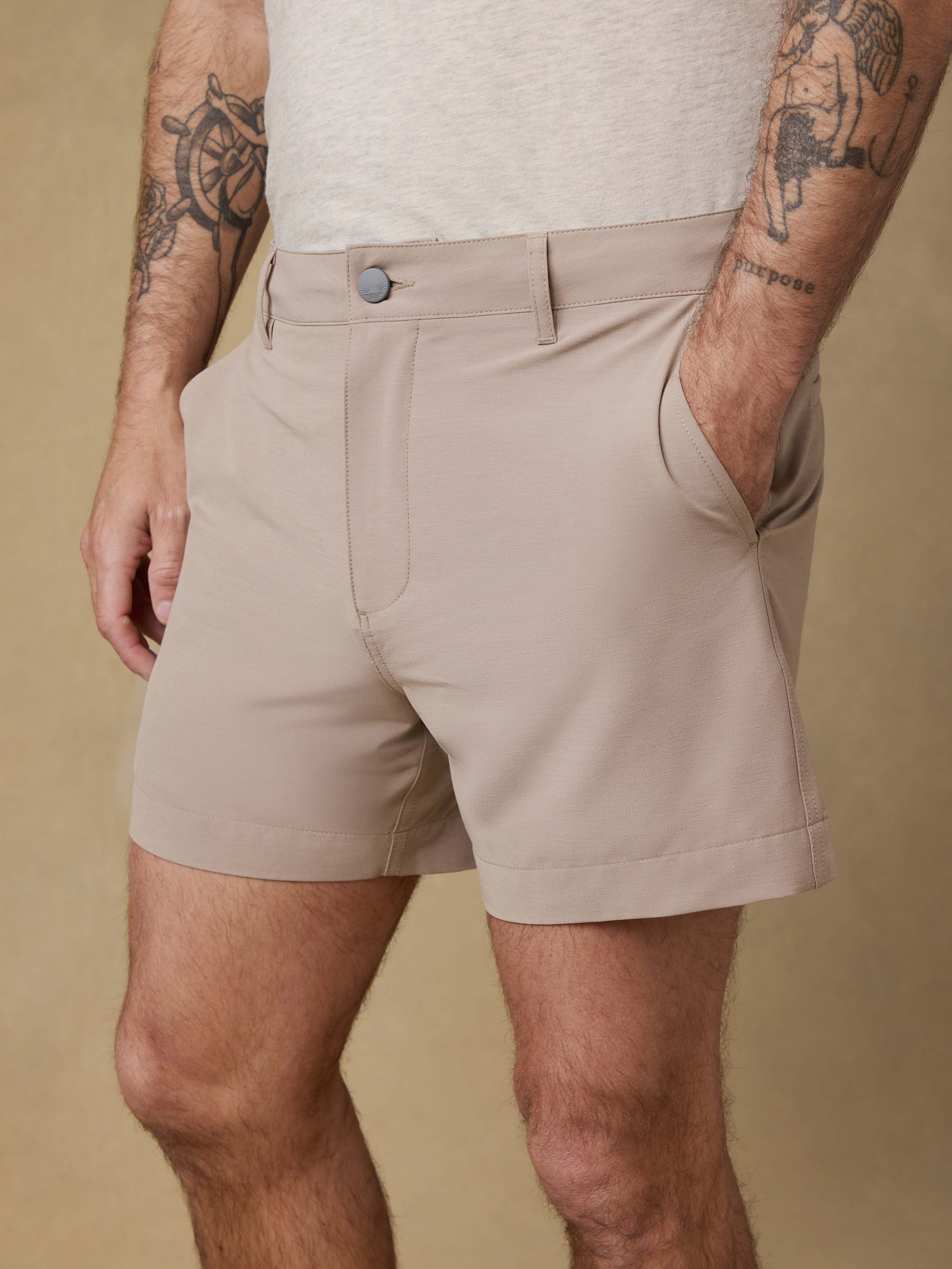 All Day™ Short (5") - Khaki | Faherty Brand