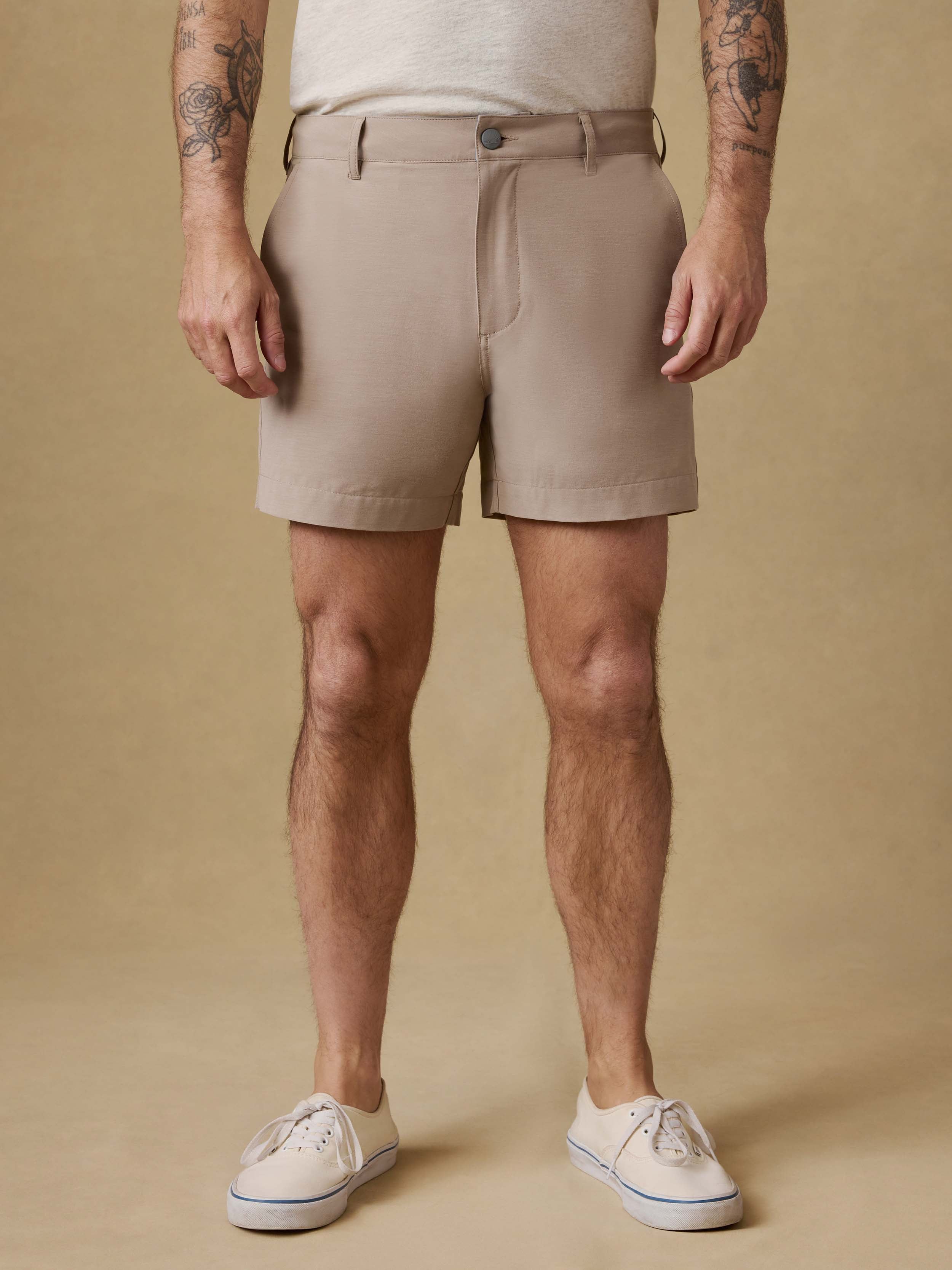 All Day™ Short (5") - Khaki | Faherty Brand