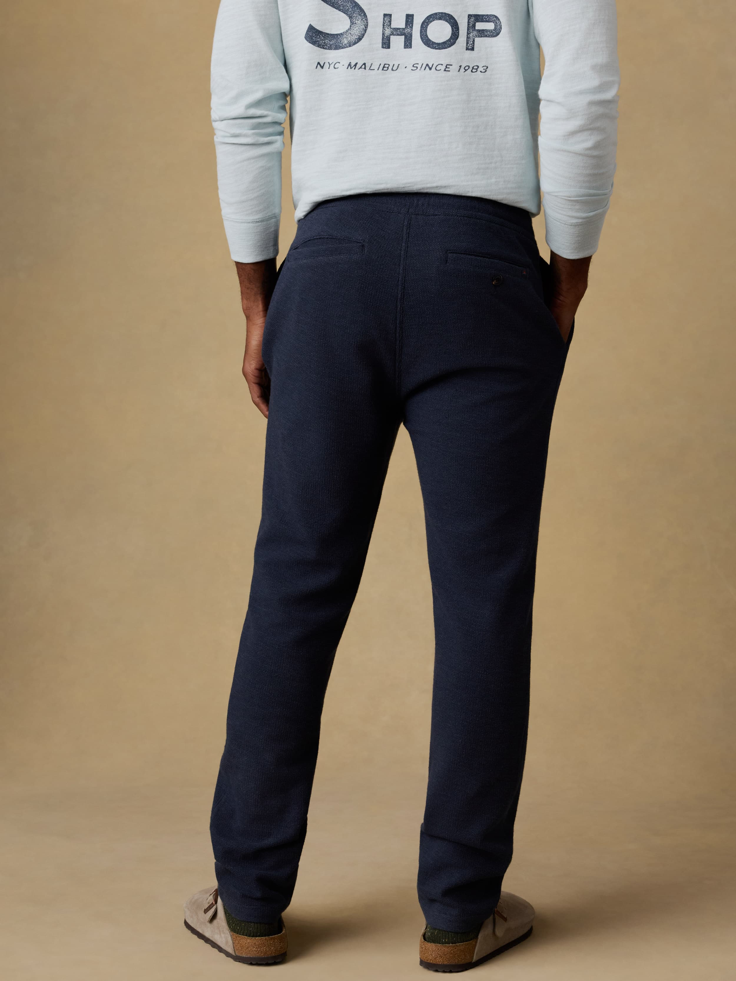 Highland Knit Pant - Navy Ridge Melange | Faherty Brand