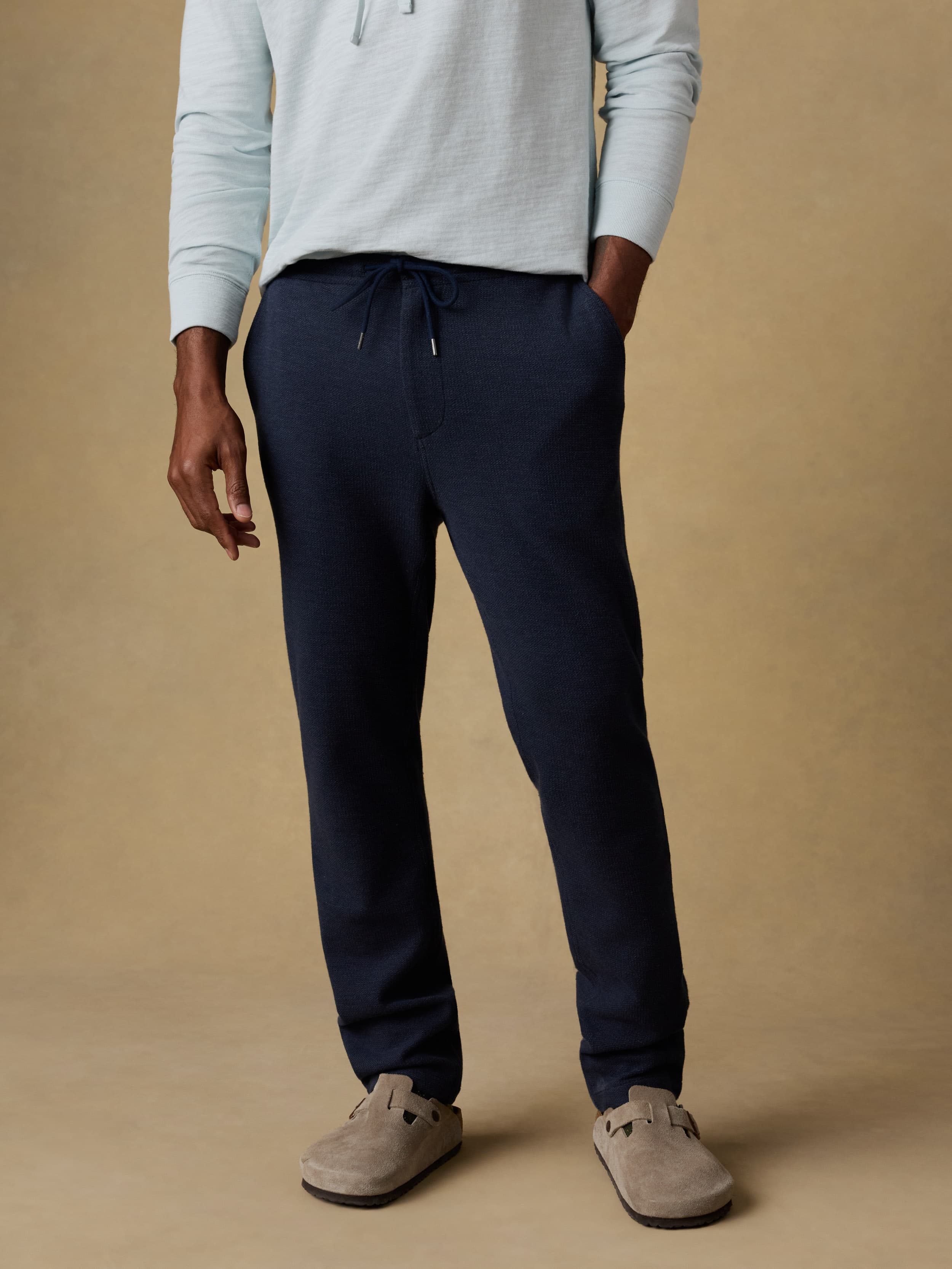 Highland Knit Pant - Navy Ridge Melange | Faherty Brand