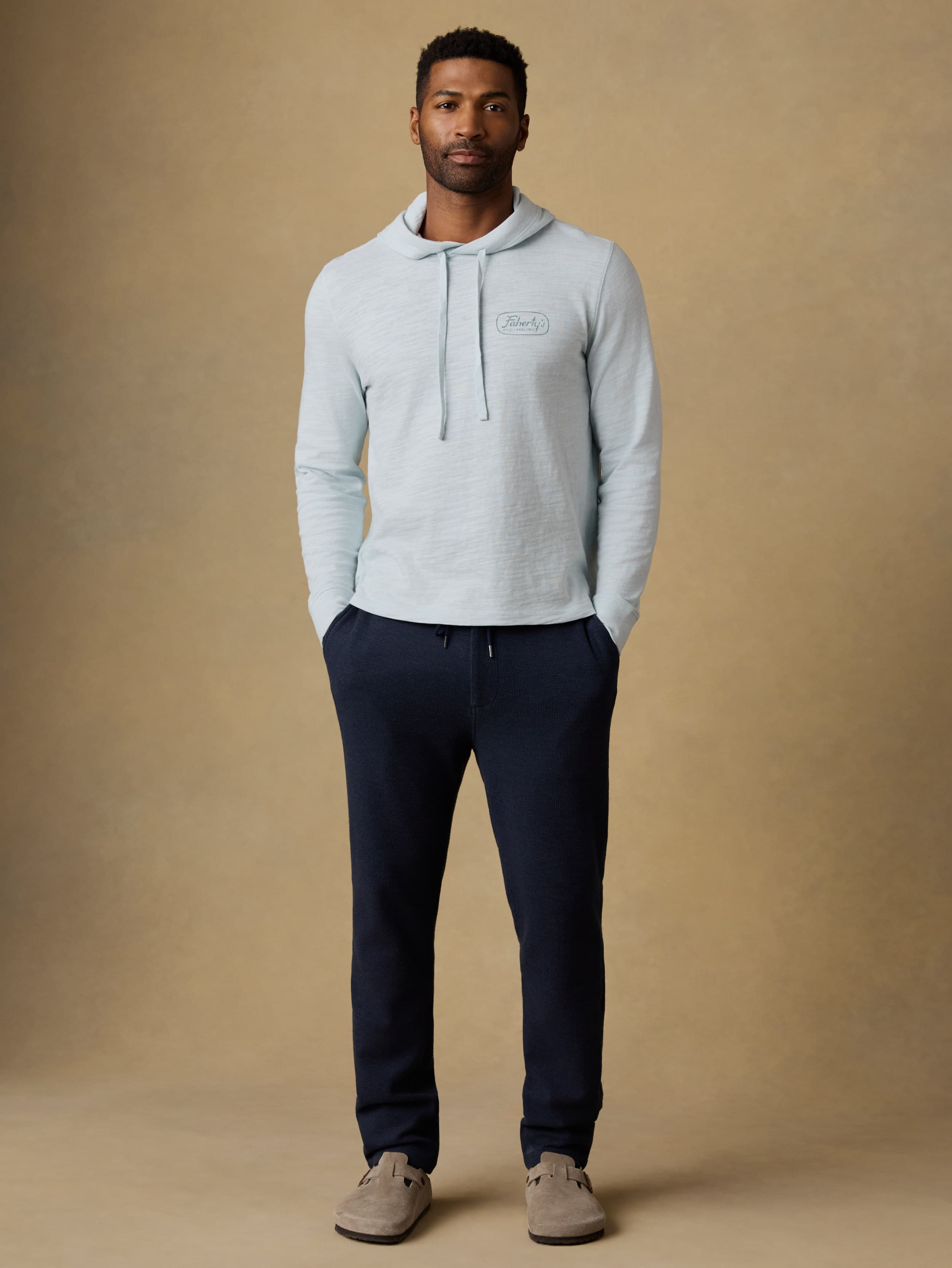 Highland Knit Pant - Navy Ridge Melange | Faherty Brand