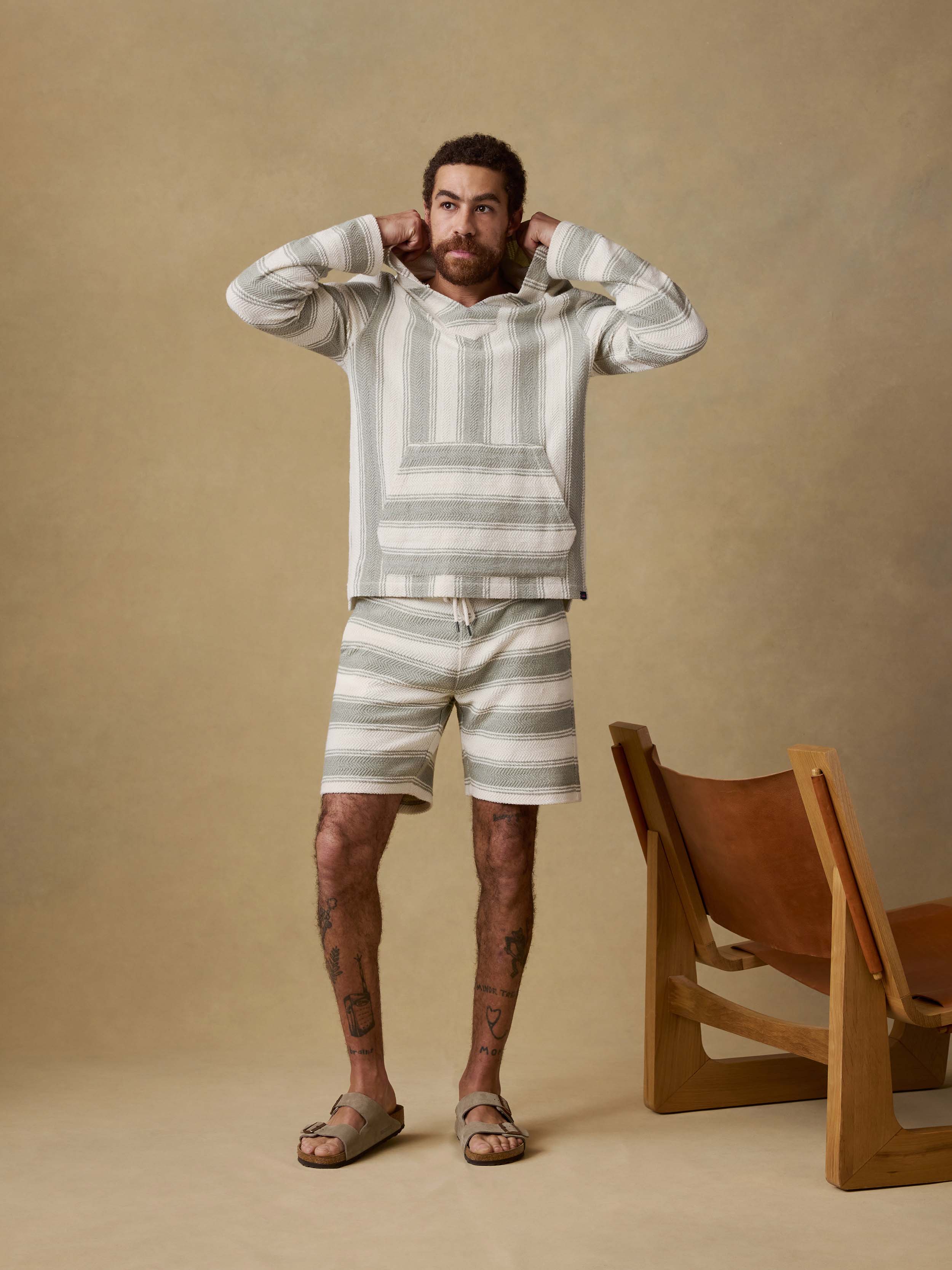 Whitewater Sweatshort - Shell Point Stripe | Faherty Brand