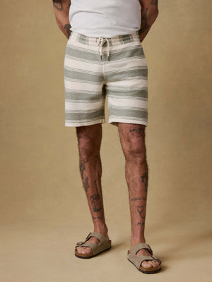 Whitewater Sweatshort - Shell Point Stripe
