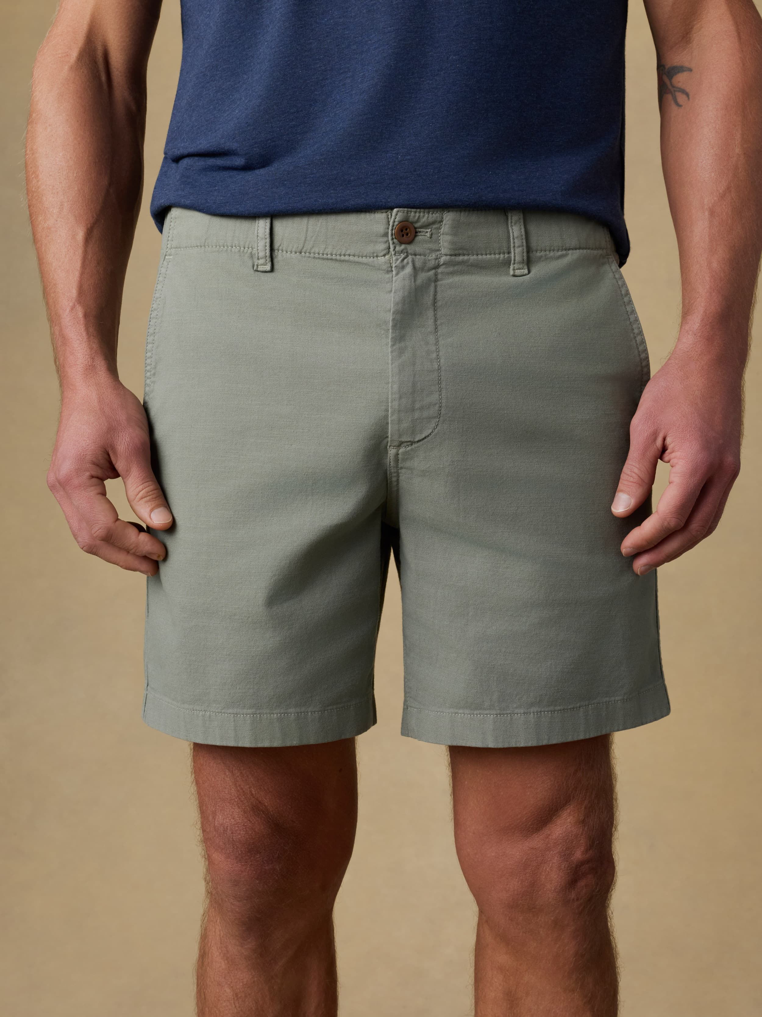 Reserve Chino Short - Trail Olive | Faherty Brand
