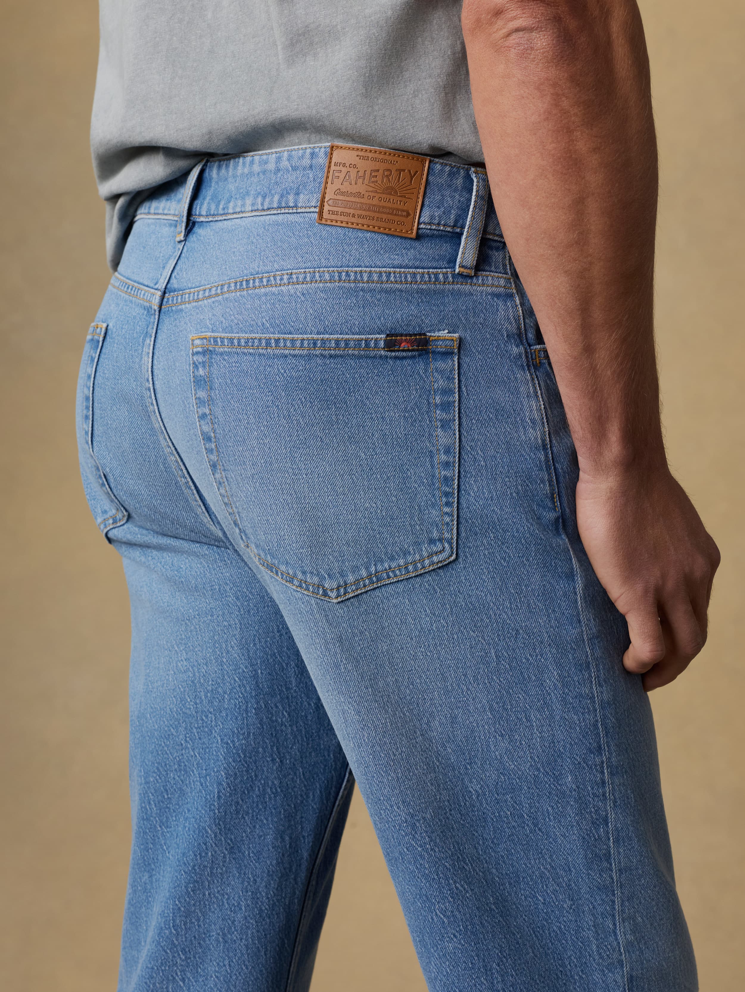 Organic Cotton Denim Pant - Bay Drift Wash | Faherty Brand