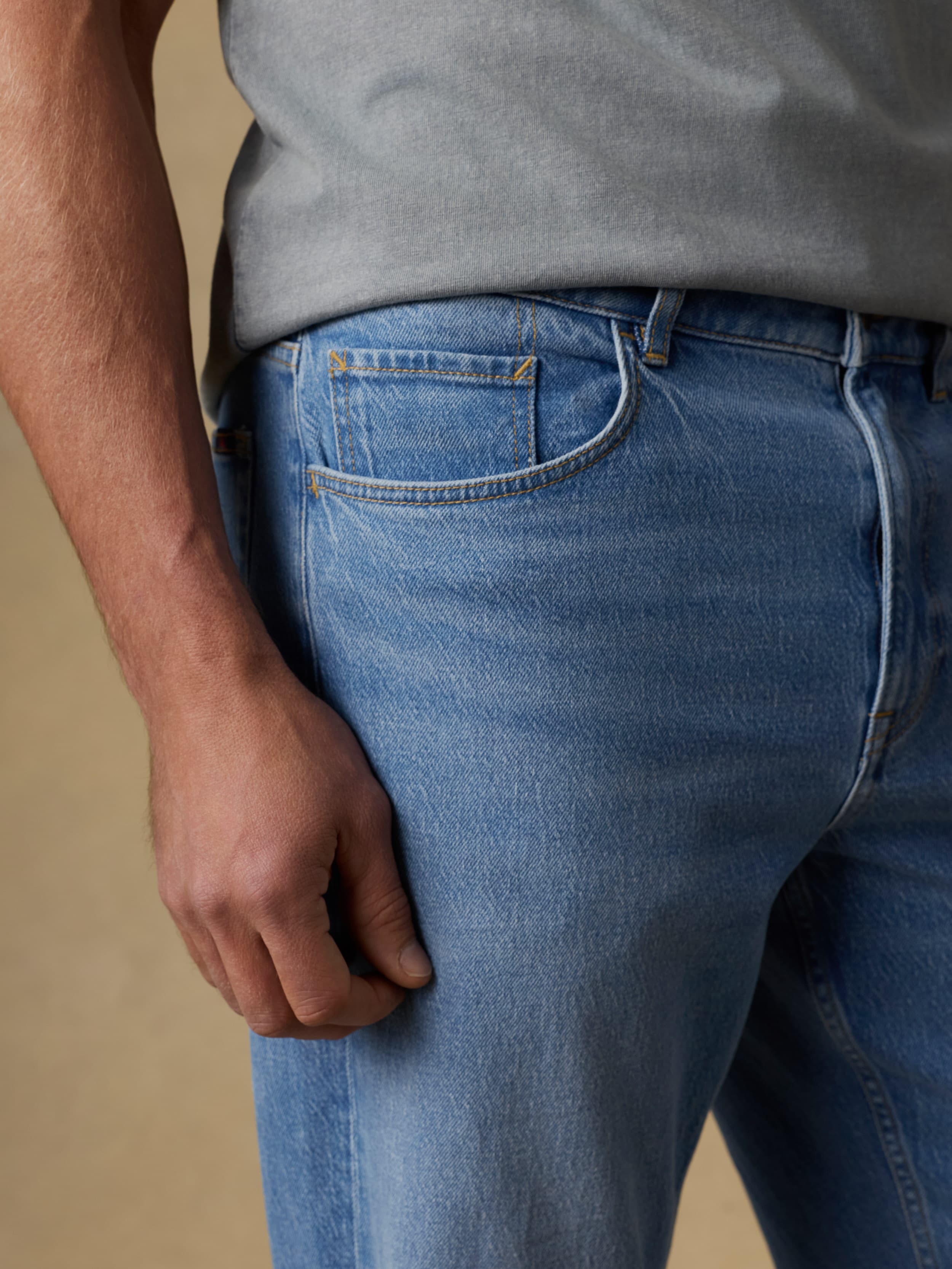 Organic Cotton Denim Pant - Bay Drift Wash | Faherty Brand