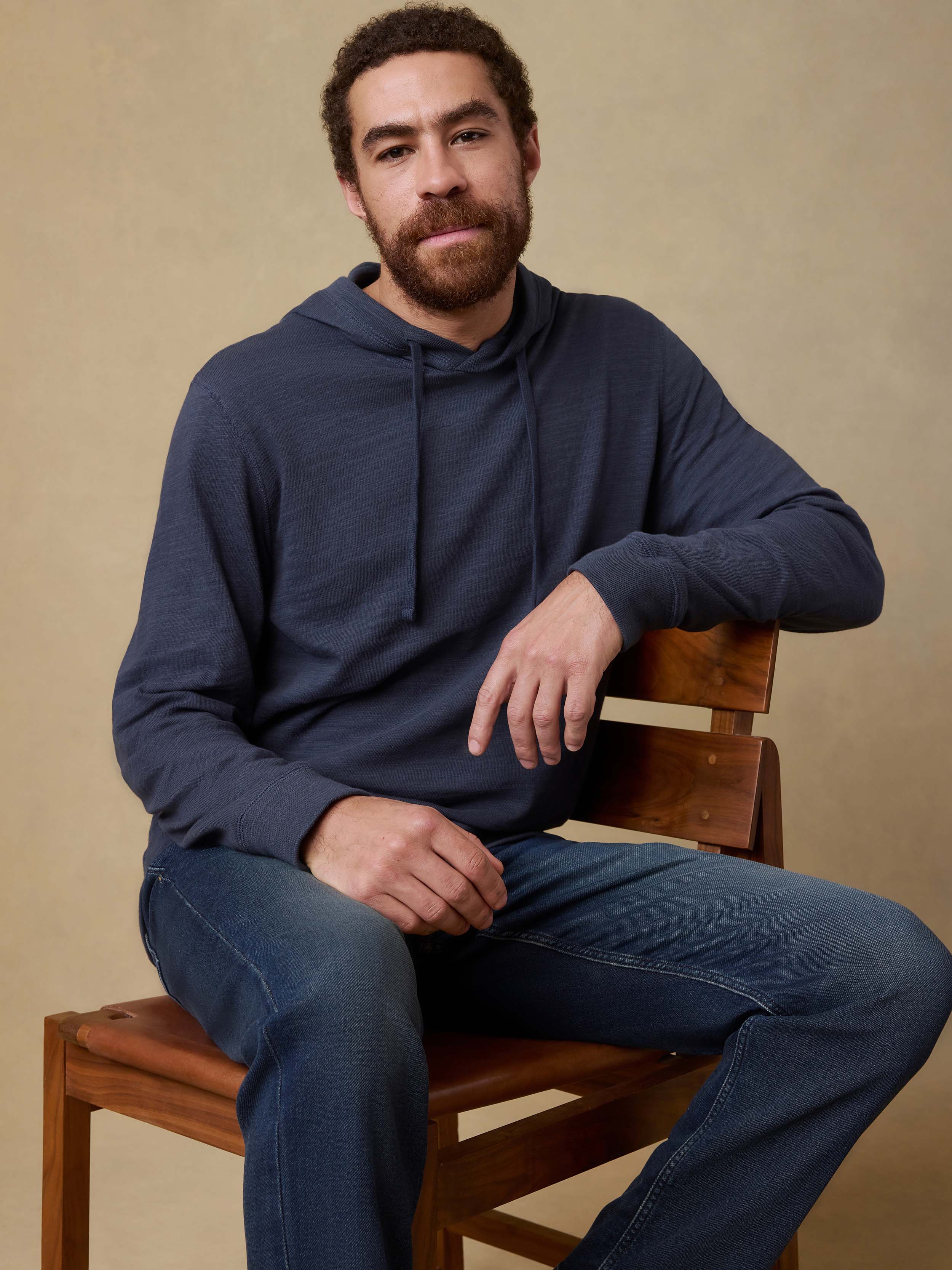 Sunwashed Organic Hoodie - Blue Nights | Faherty Brand