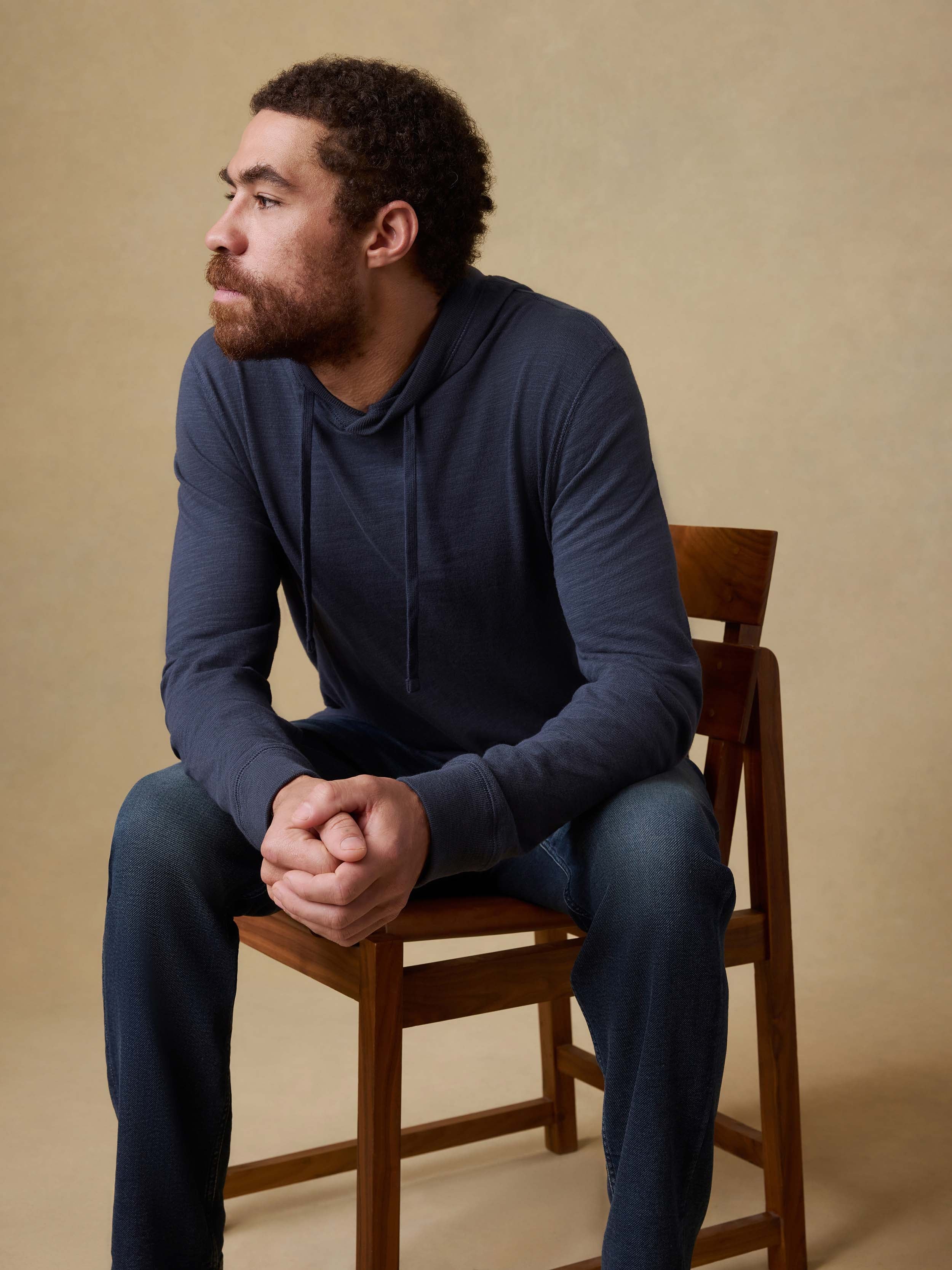 Sunwashed Organic Hoodie - Blue Nights | Faherty Brand