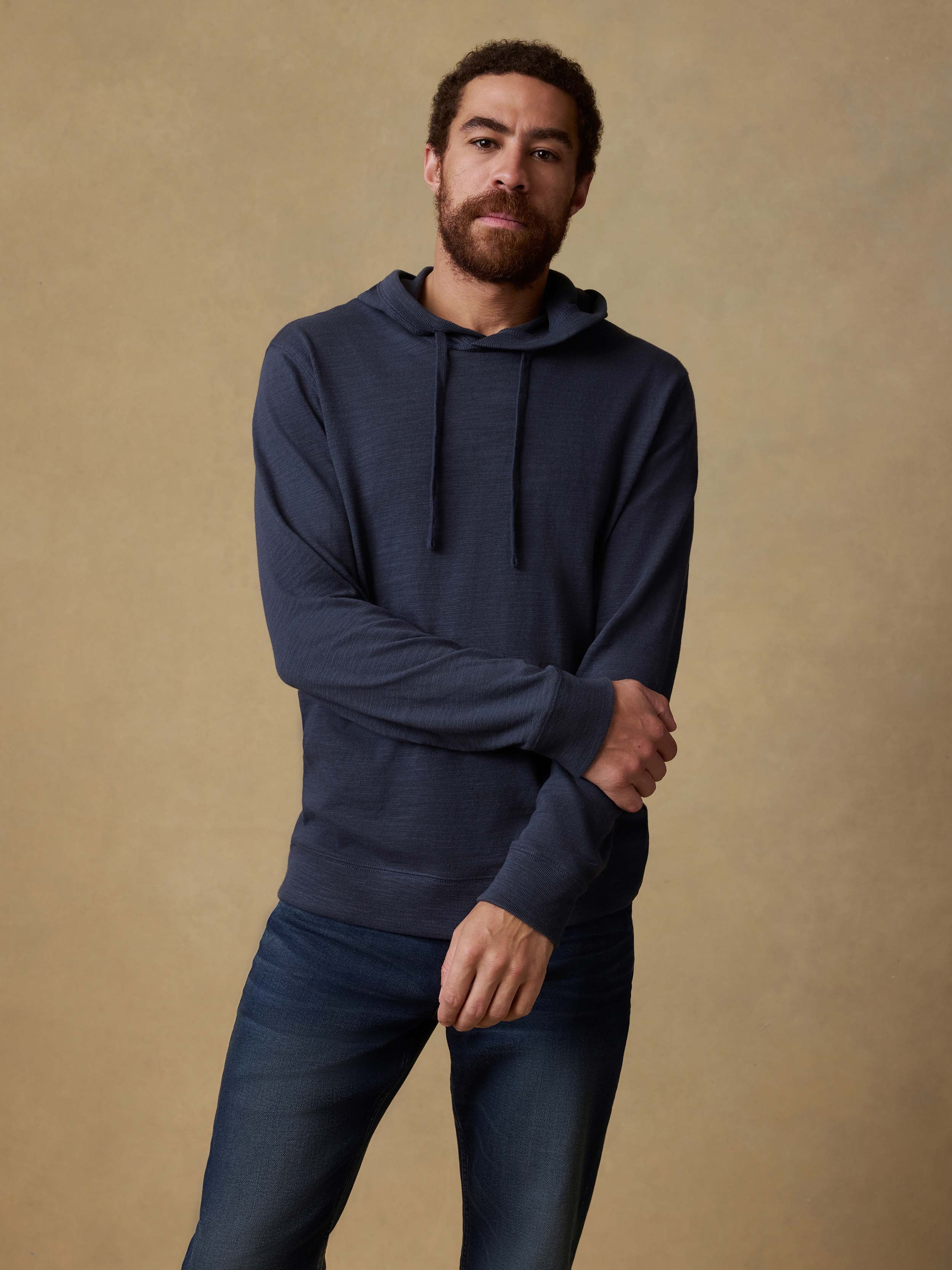 Sunwashed Organic Hoodie - Blue Nights | Faherty Brand