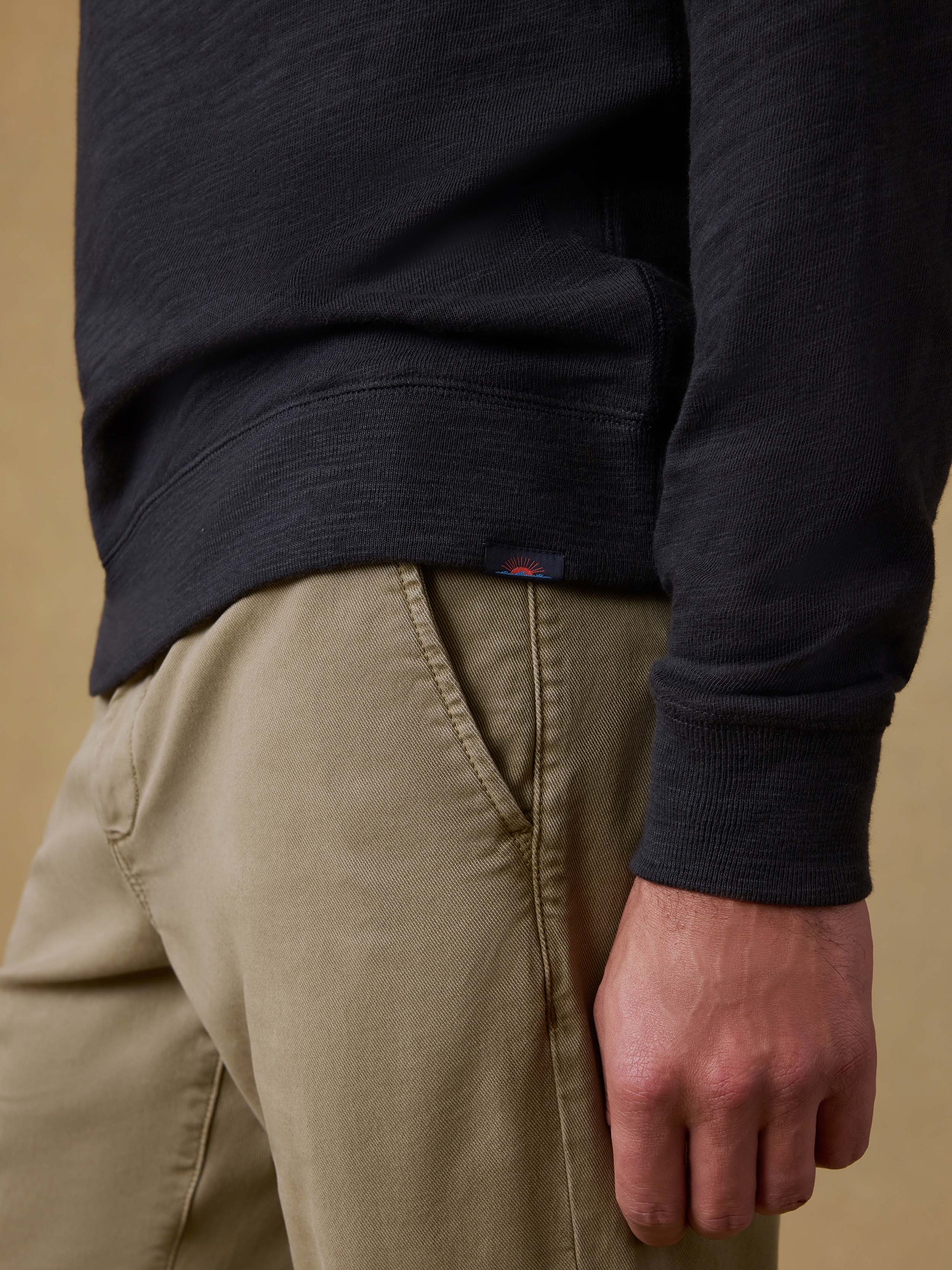 Sunwashed Organic Hoodie - Ridge Black | Faherty Brand