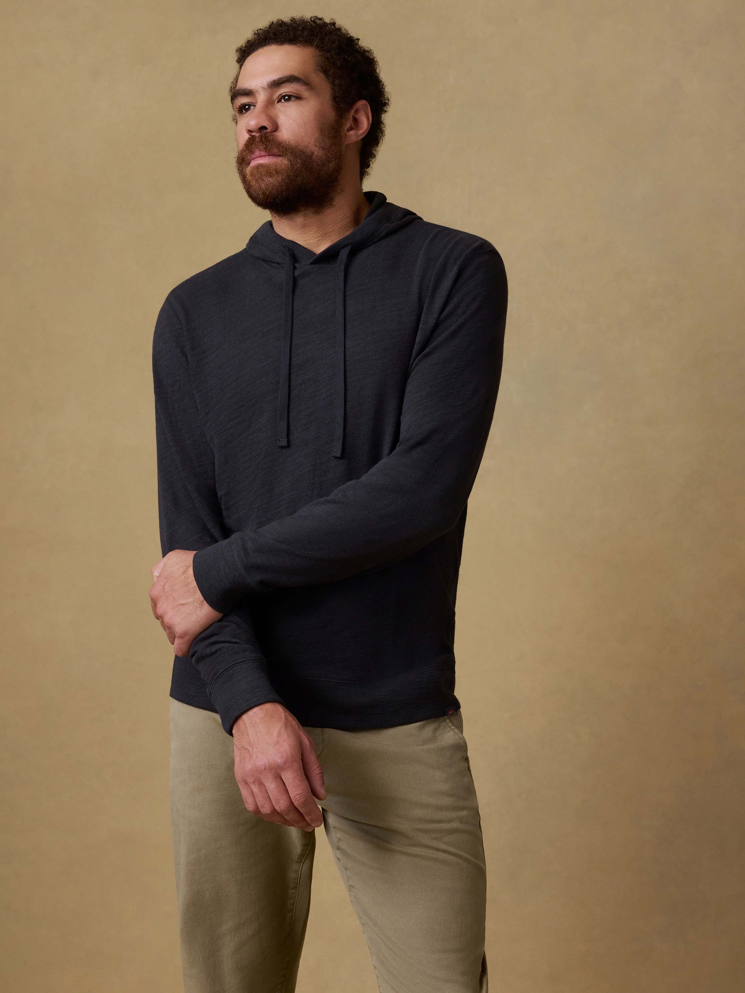 Sunwashed Organic Hoodie - Ridge Black | Faherty Brand