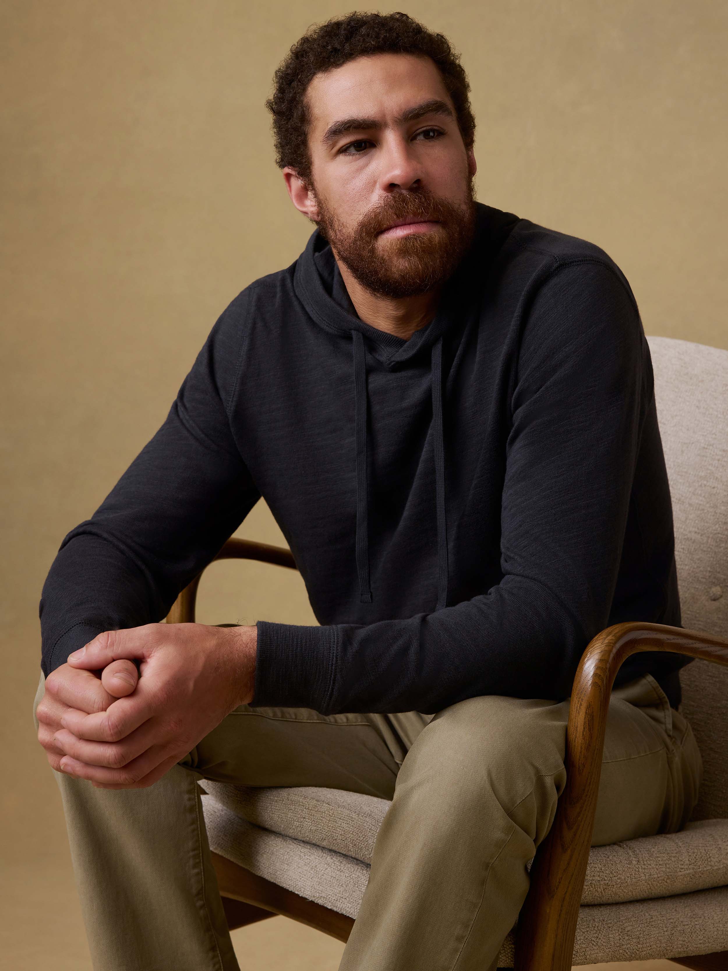 Sunwashed Organic Hoodie - Ridge Black | Faherty Brand