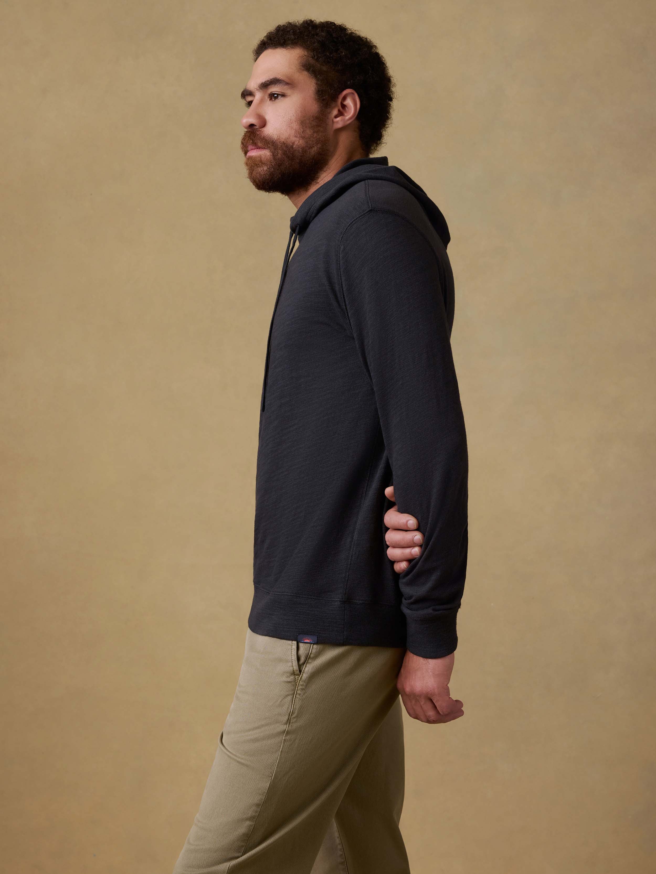 Sunwashed Organic Hoodie - Ridge Black | Faherty Brand
