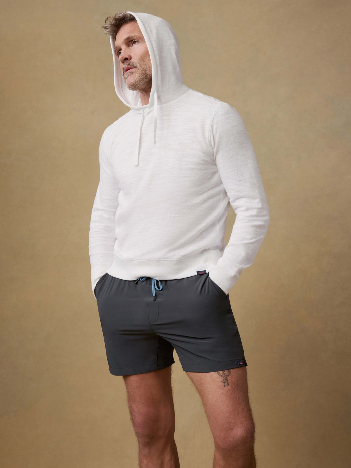  | Sunwashed Organic Hoodie - White | Faherty Brand, image 3 of 8