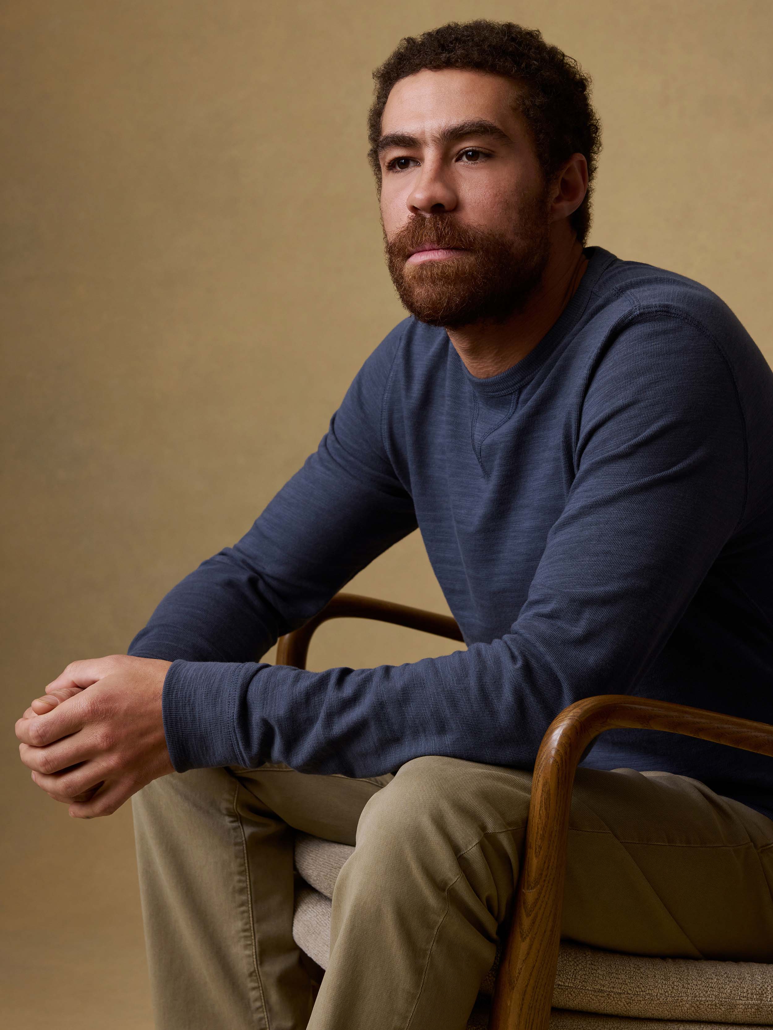 Sunwashed Organic Crew - Blue Nights | Faherty Brand