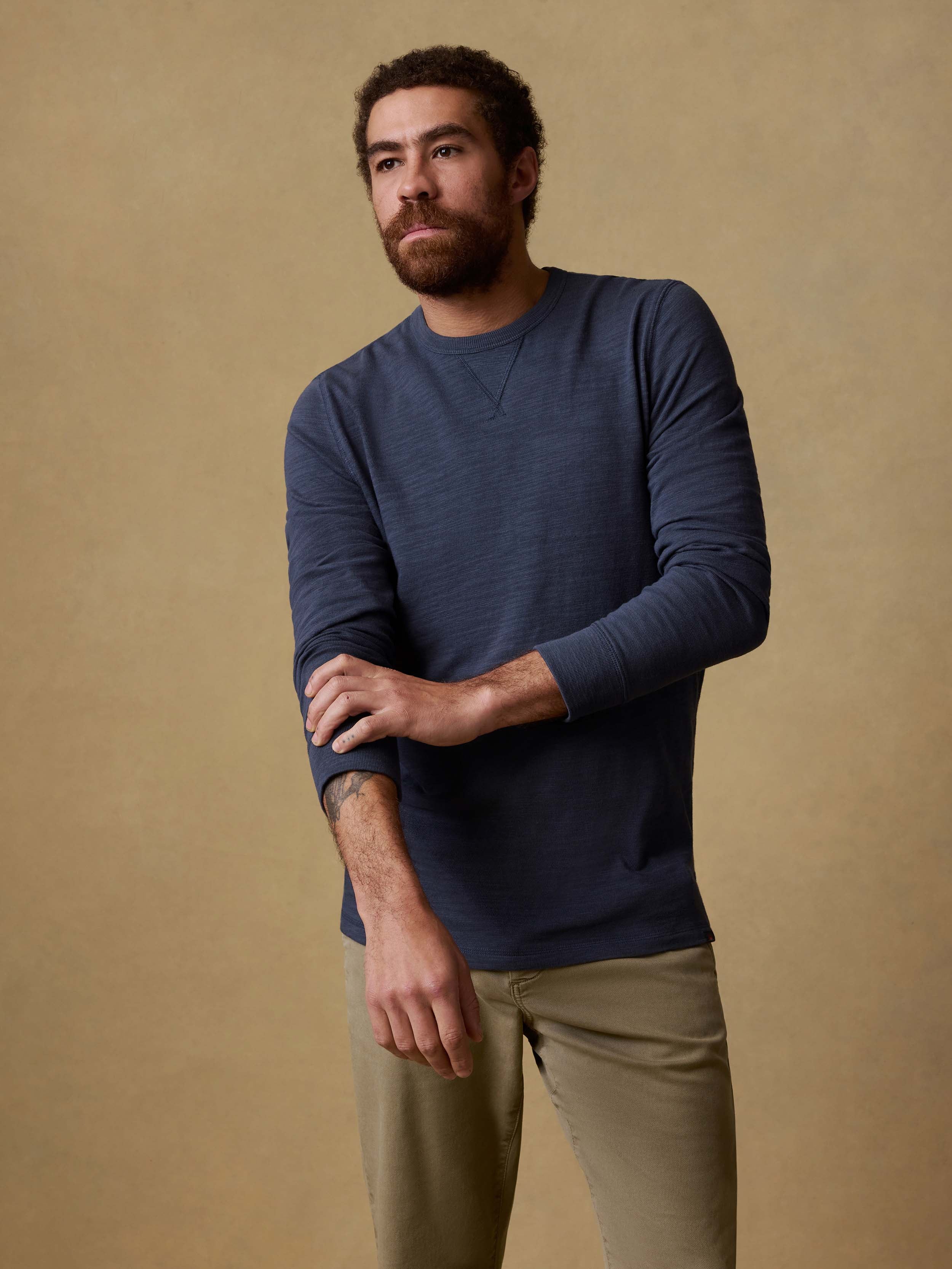 Sunwashed Organic Crew - Blue Nights | Faherty Brand