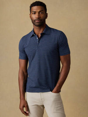 Short-Sleeve Movement™ Polo - Ravine Waters Stripe