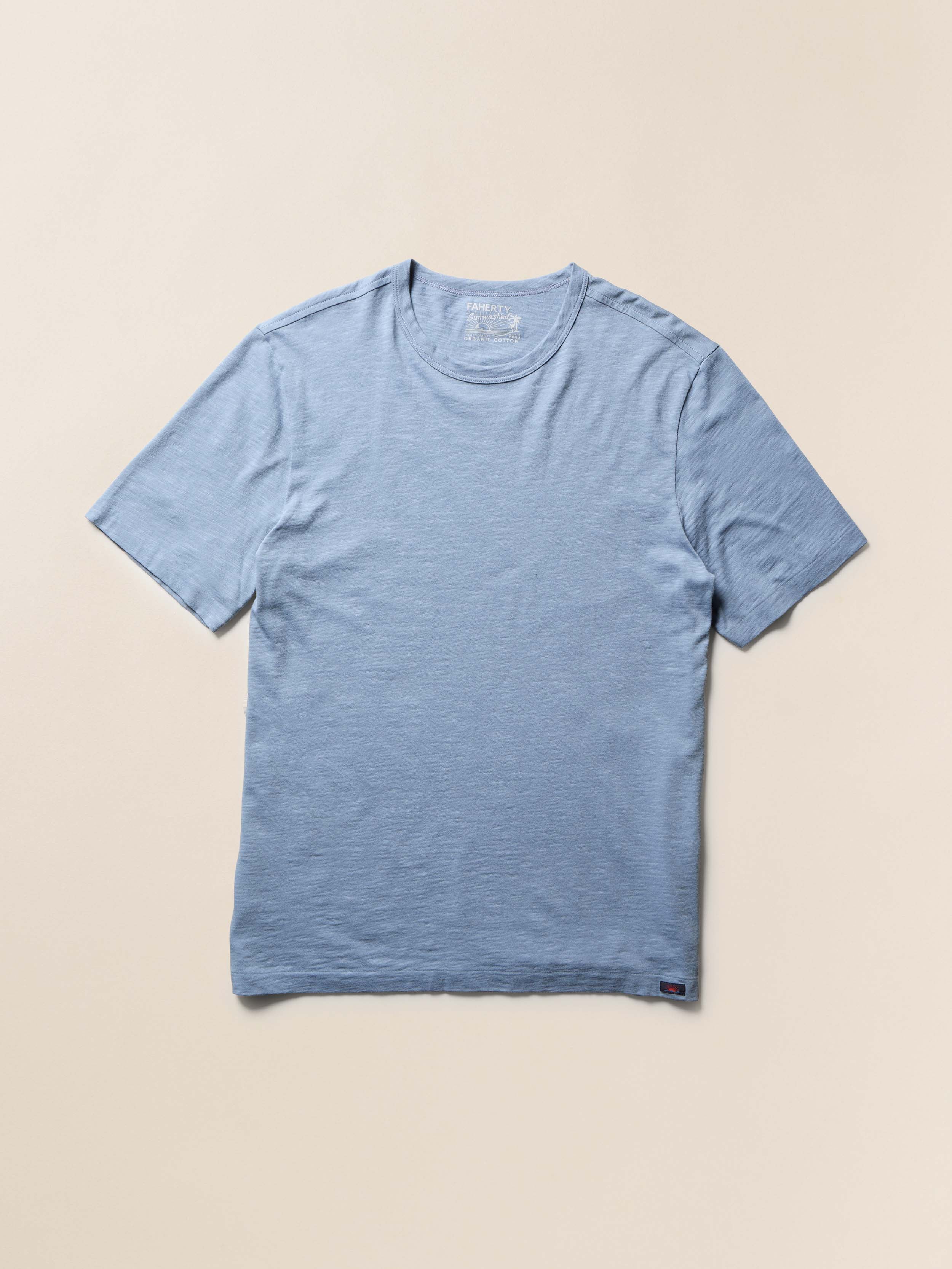 Sunwashed Regenerative Tee - Crystal Cascade | Faherty Brand