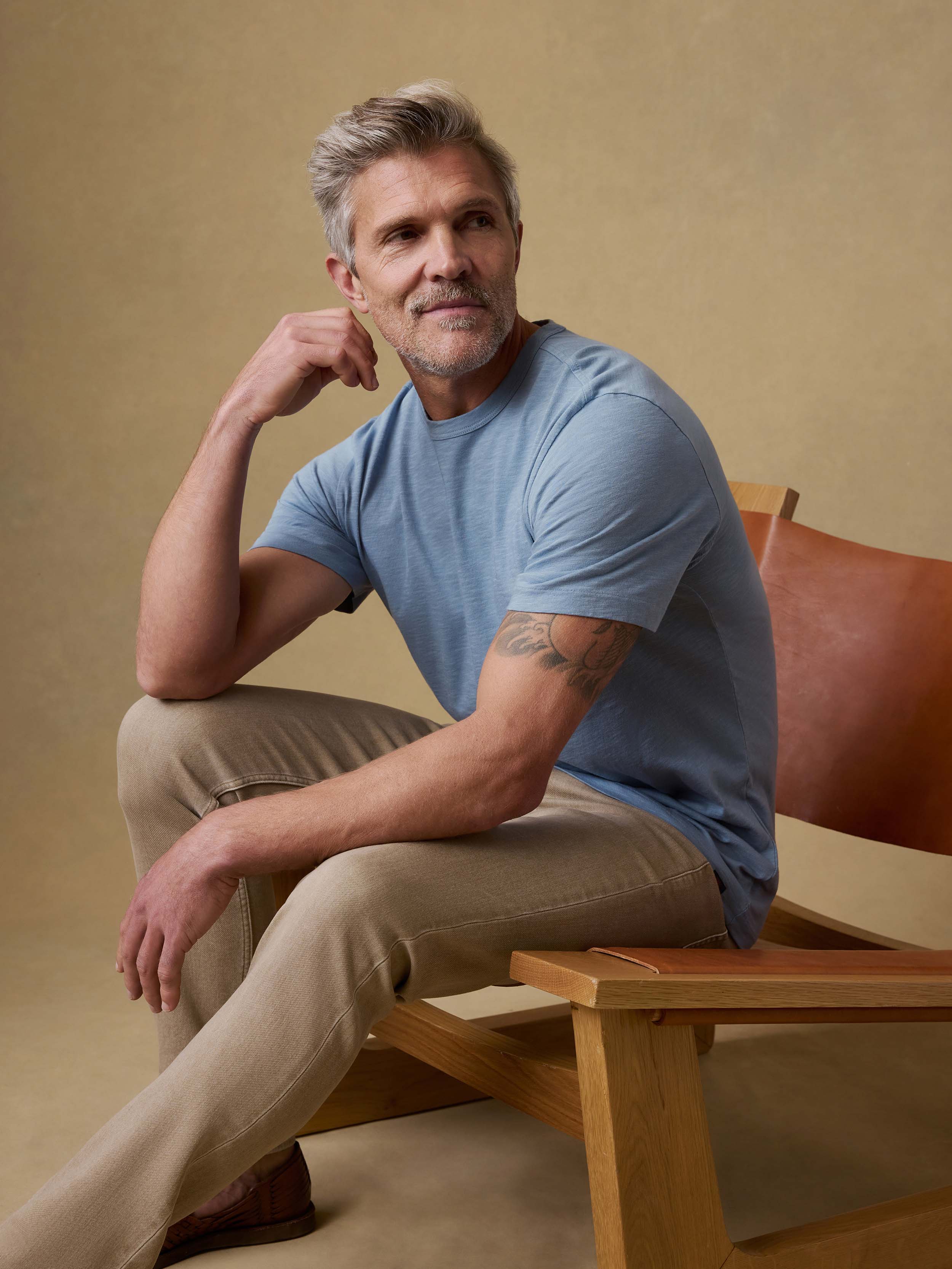 Sunwashed Regenerative Tee - Crystal Cascade | Faherty Brand
