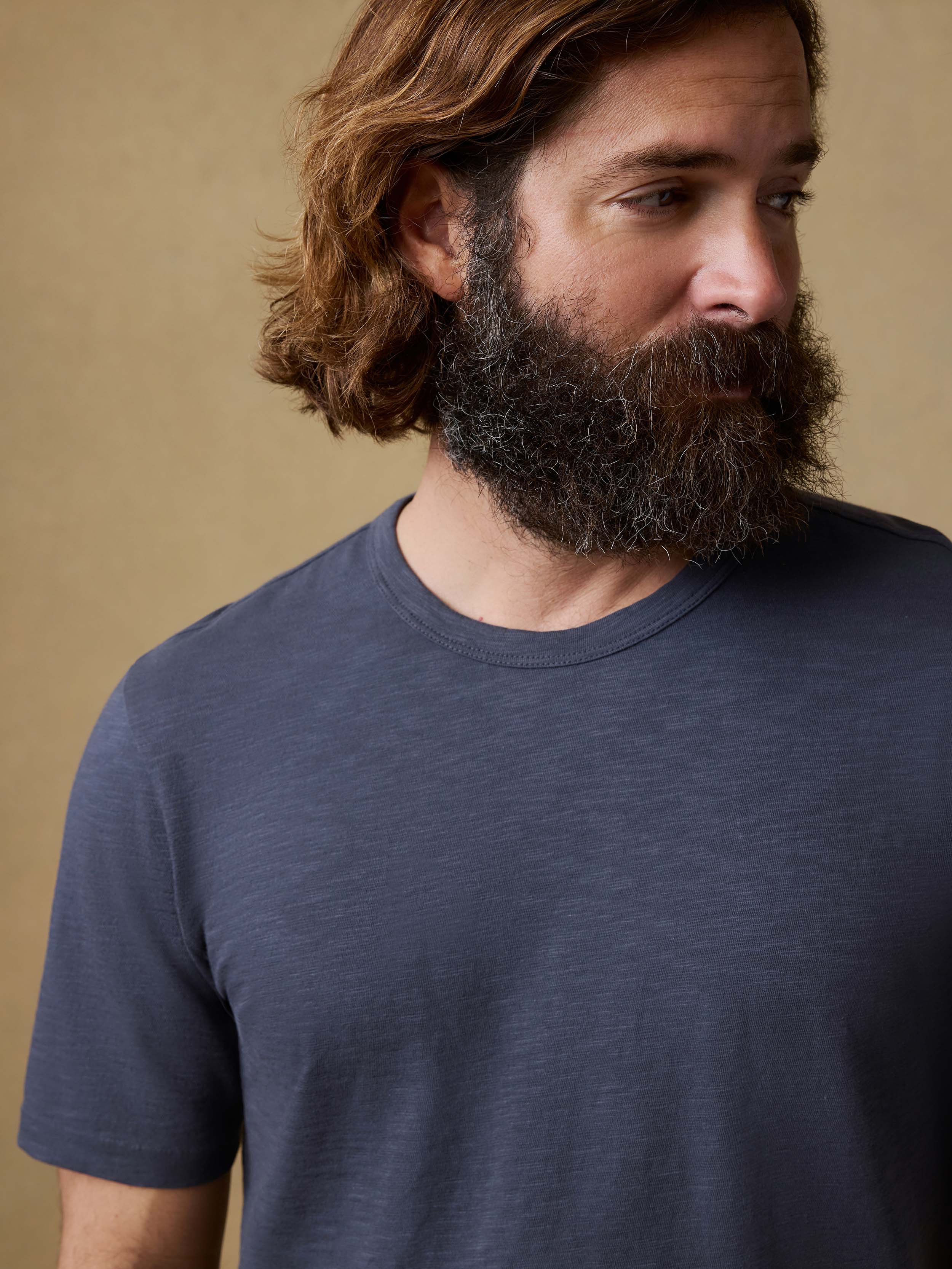 Sunwashed Regenerative Tee - Dune Navy | Faherty Brand