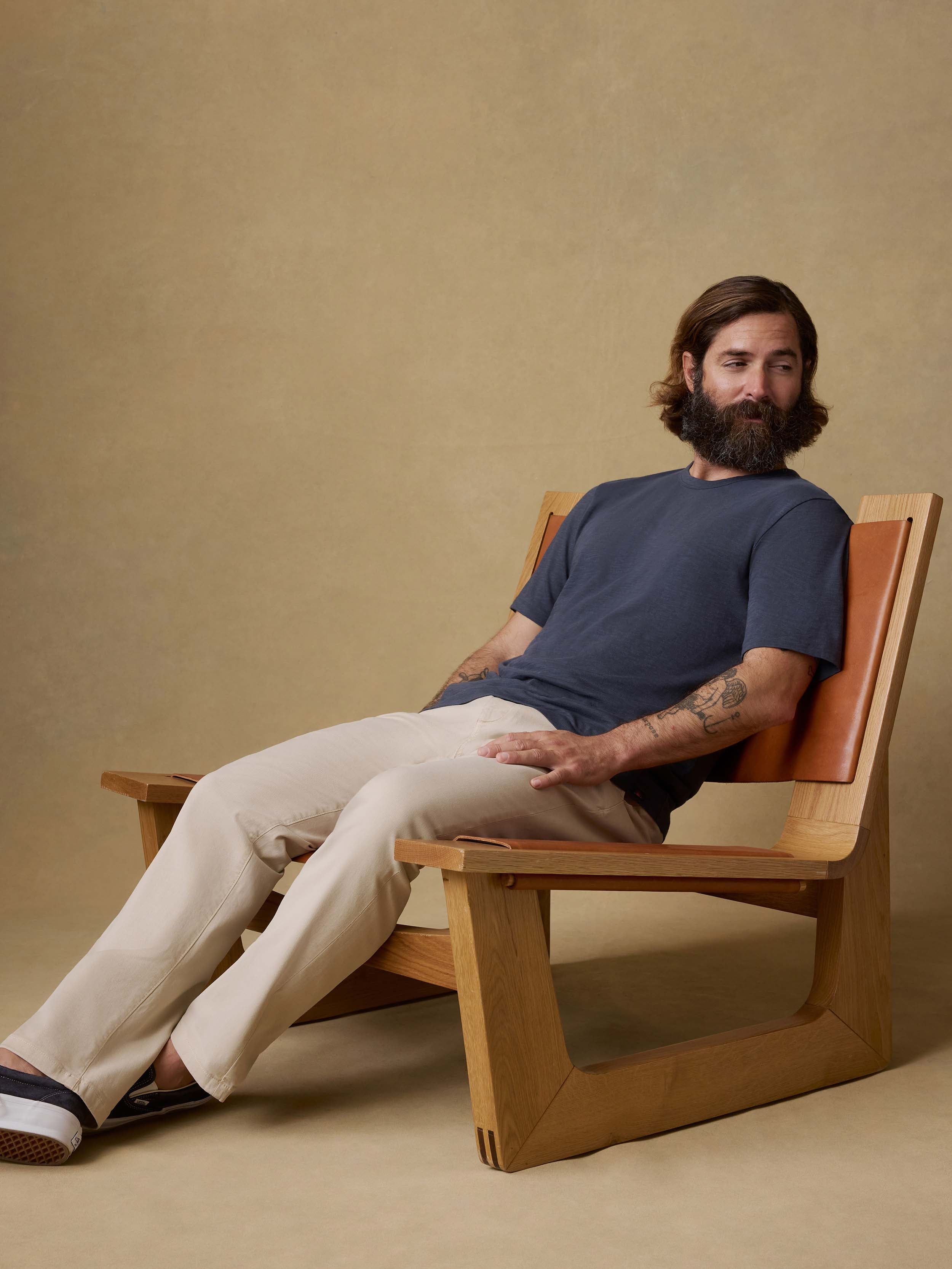 Sunwashed Regenerative Tee - Dune Navy | Faherty Brand