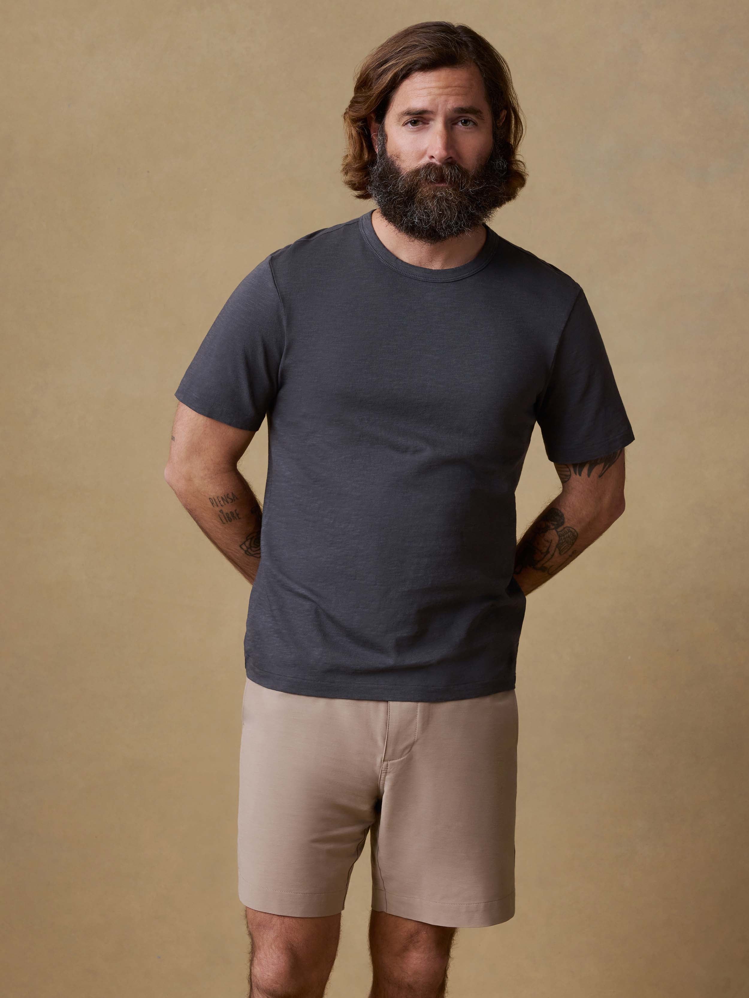 Sunwashed Regenerative Tee - Graphite | Faherty Brand
