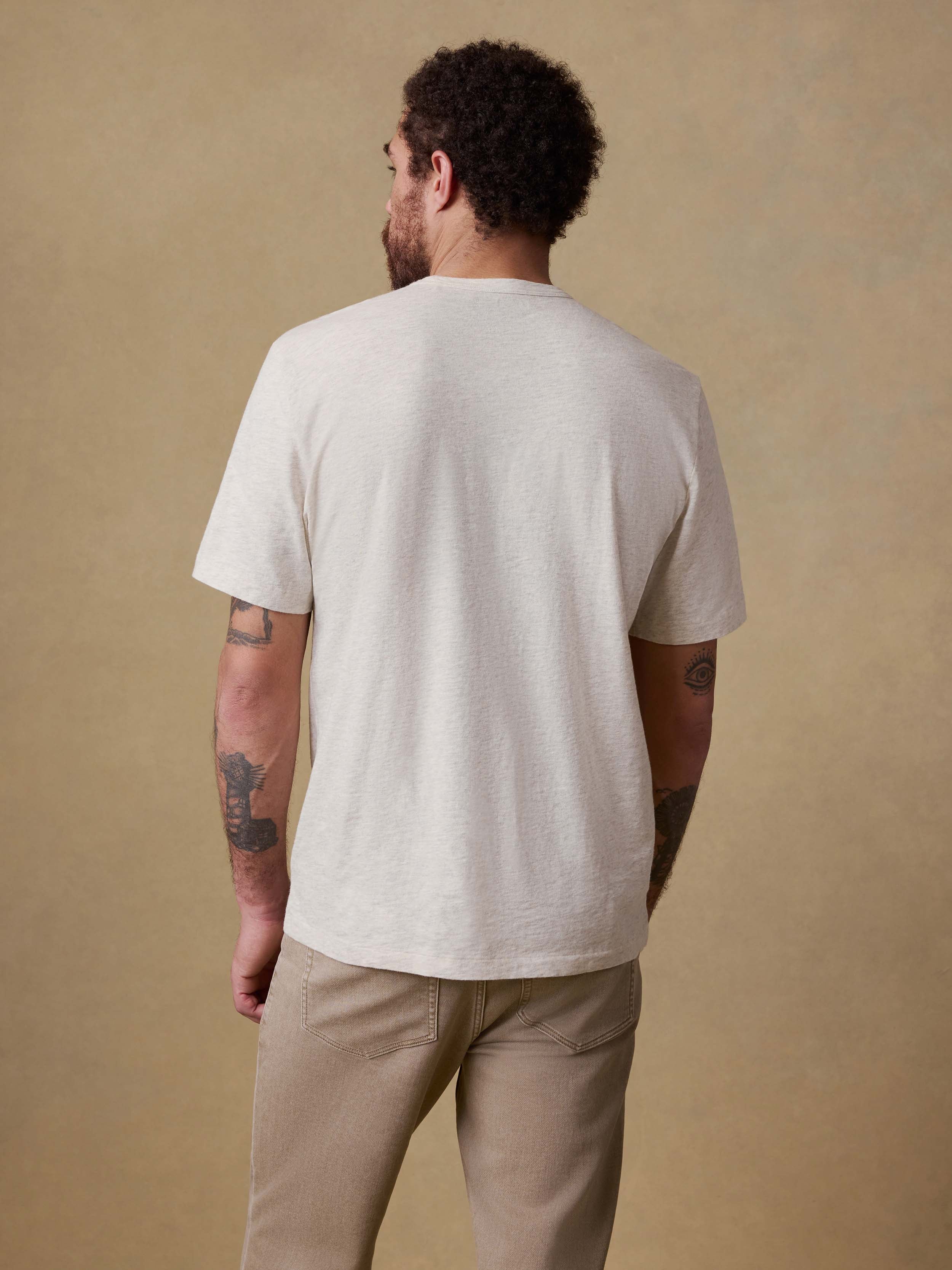 Sunwashed Regenerative Tee - Island Dune Heather | Faherty Brand