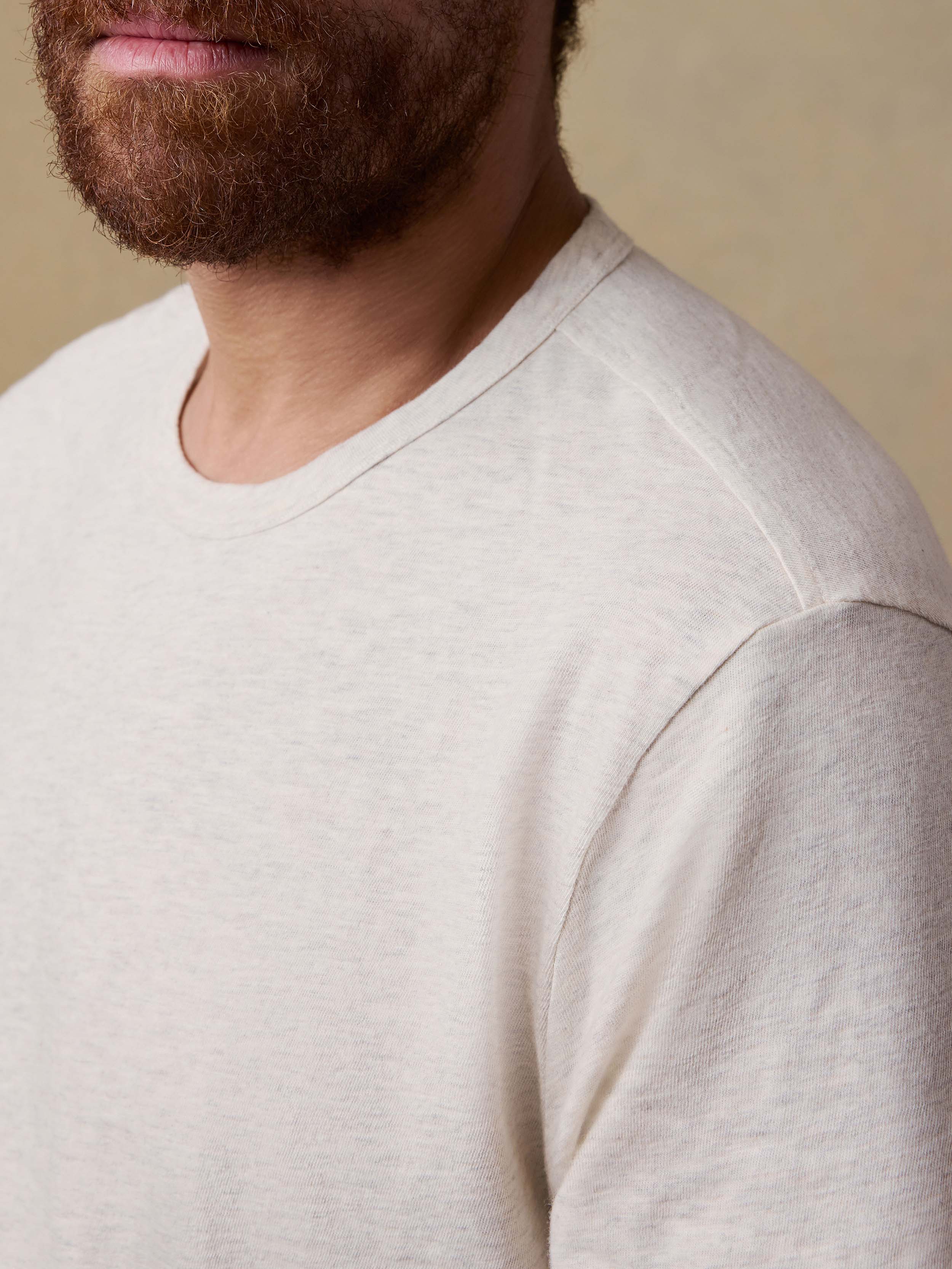 Sunwashed Regenerative Tee - Island Dune Heather | Faherty Brand