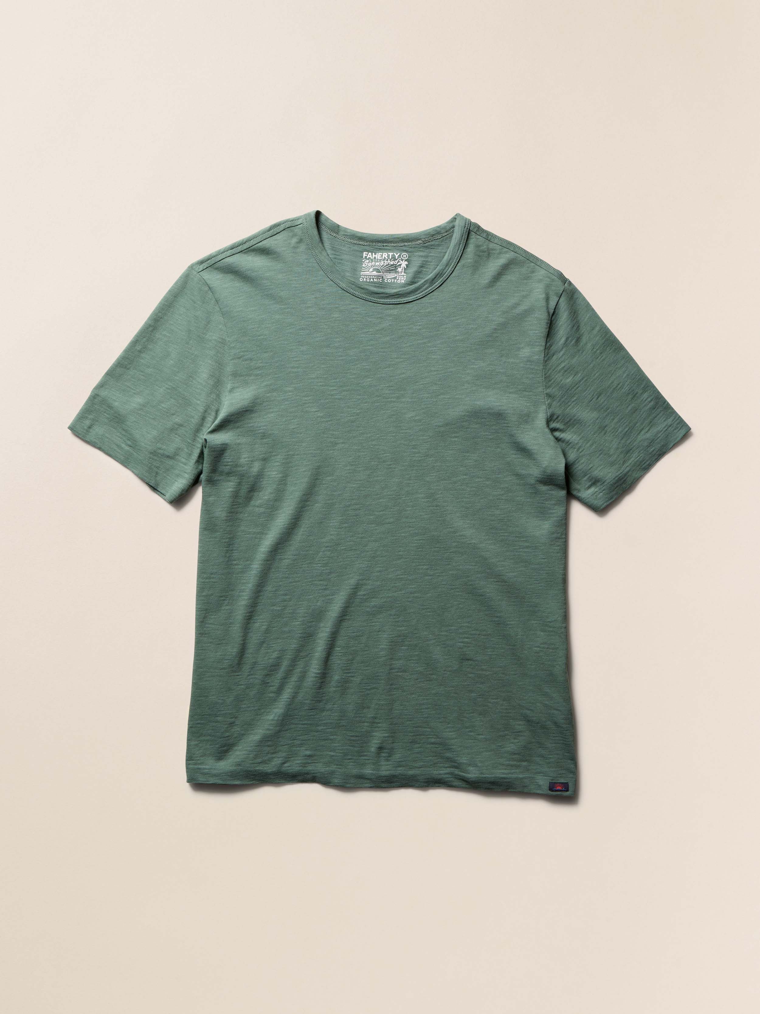 Sunwashed Regenerative Tee - Island Spruce | Faherty Brand