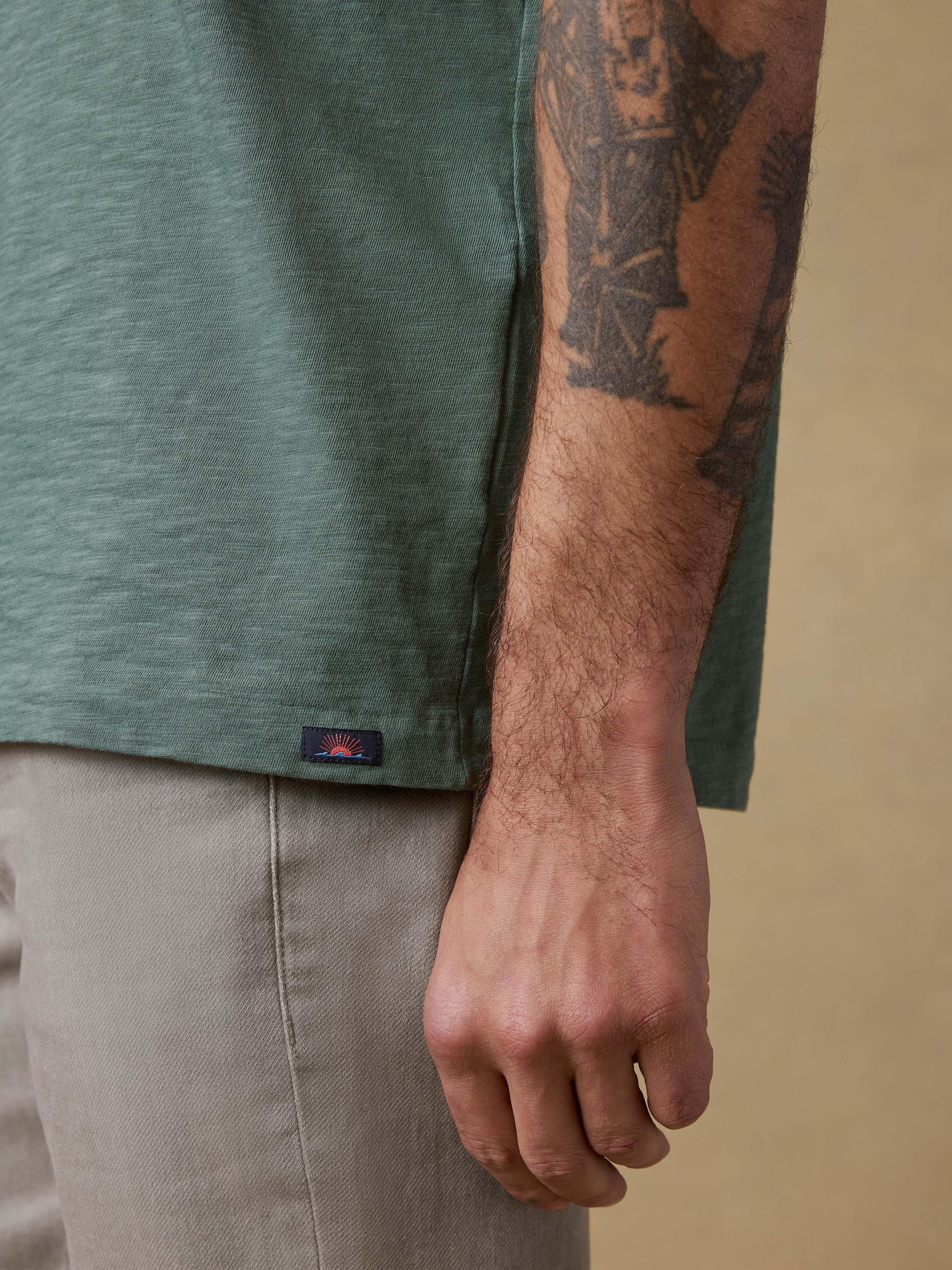 Sunwashed Regenerative Tee - Island Spruce | Faherty Brand