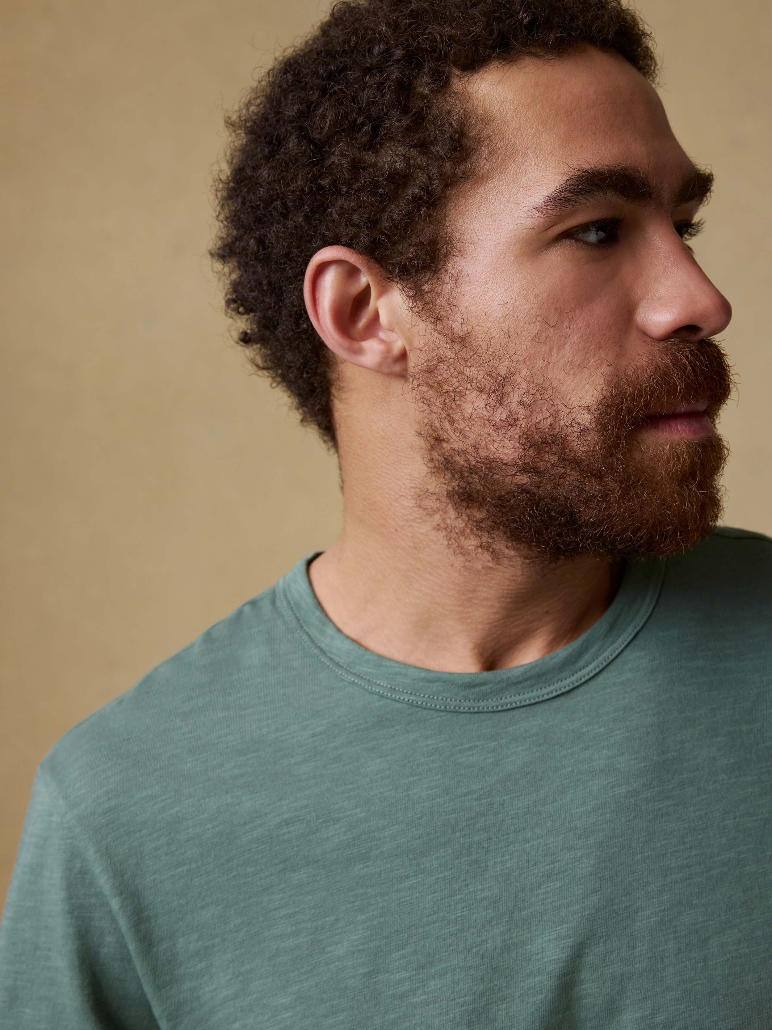 Sunwashed Regenerative Tee - Island Spruce | Faherty Brand