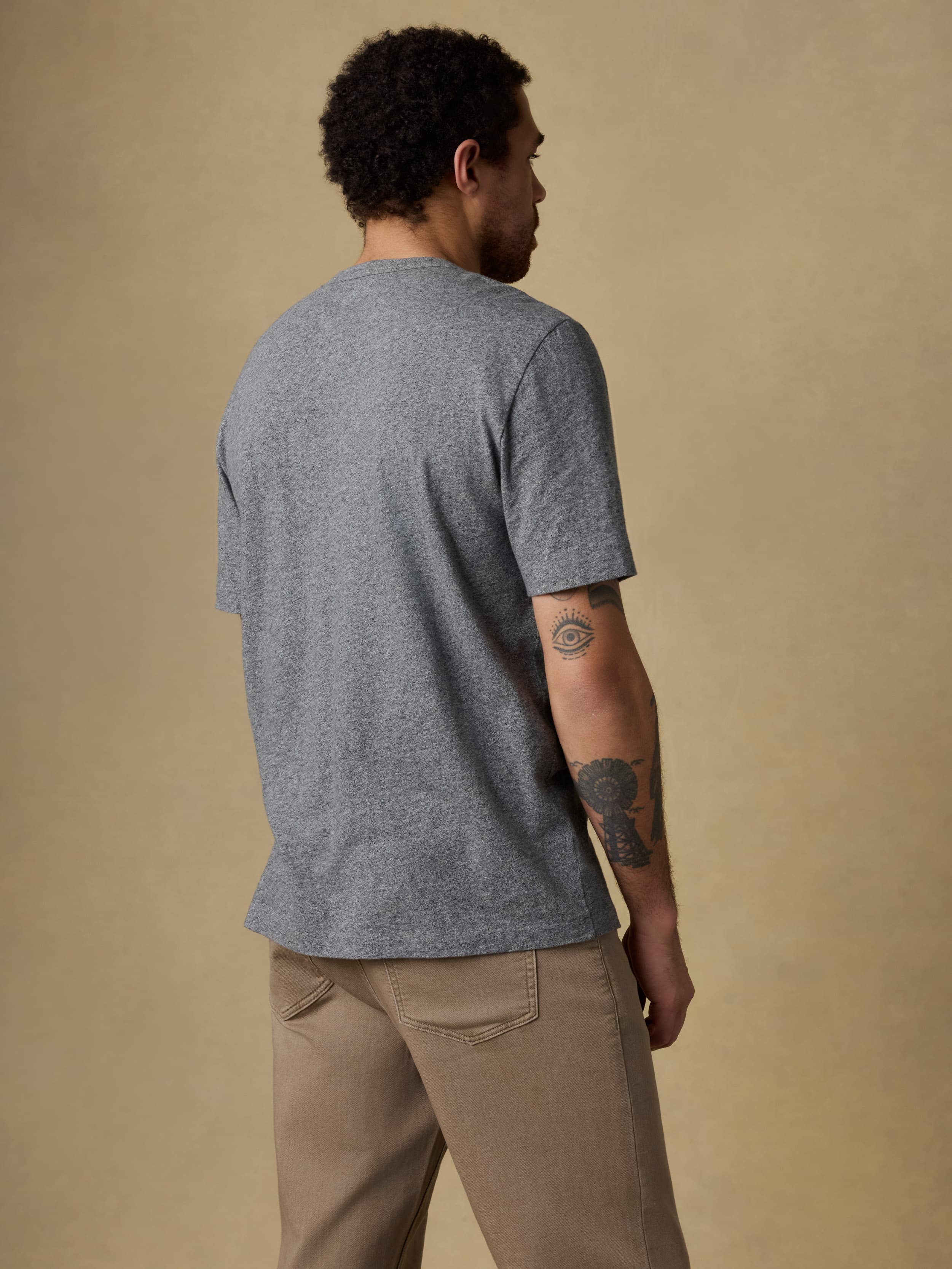 Sunwashed Regenerative Tee - Pebble Grey Heather | Faherty Brand