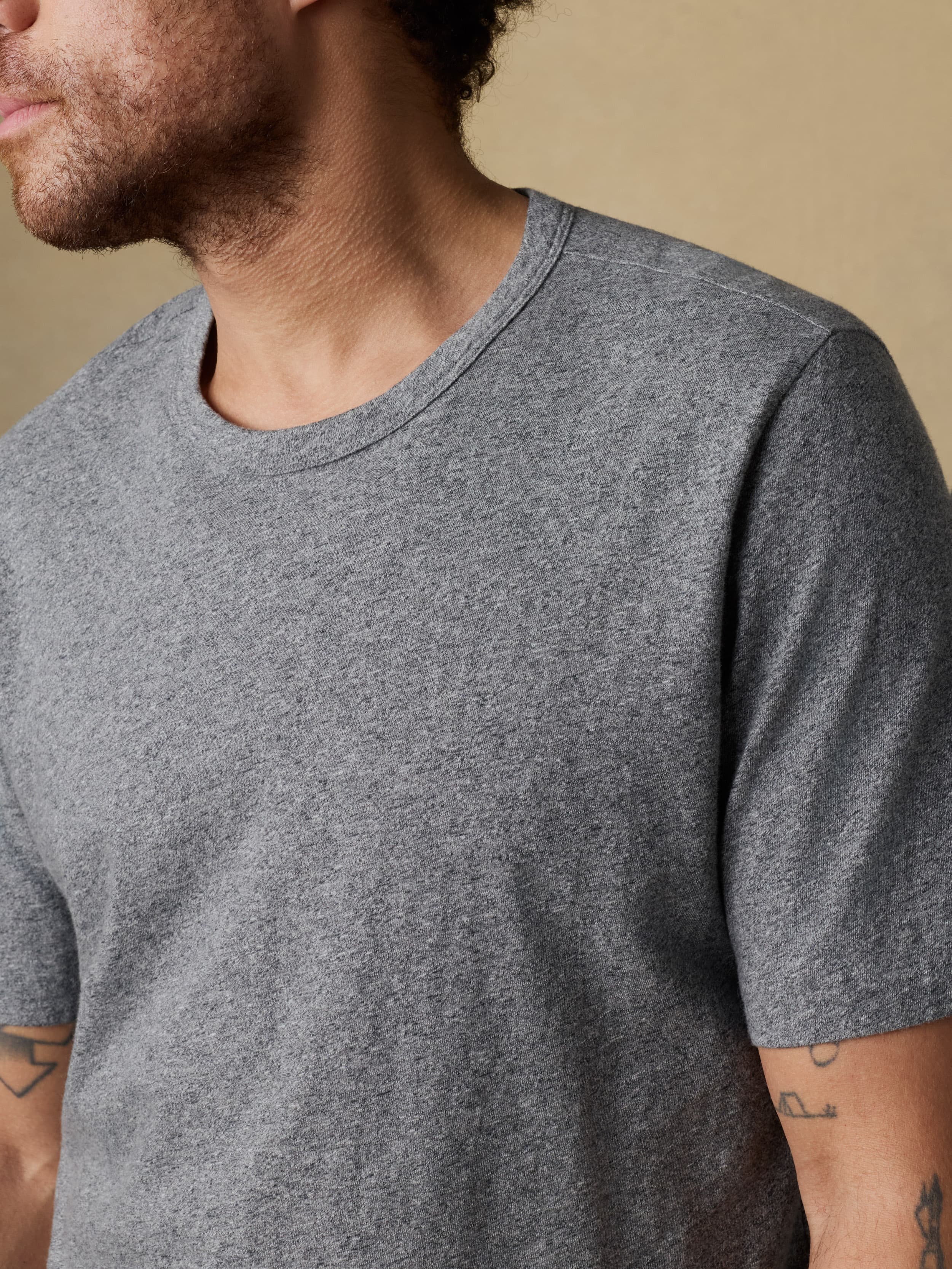 Sunwashed Regenerative Tee - Pebble Grey Heather | Faherty Brand