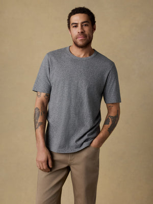 Sunwashed Regenerative Tee - Pebble Grey Heather
