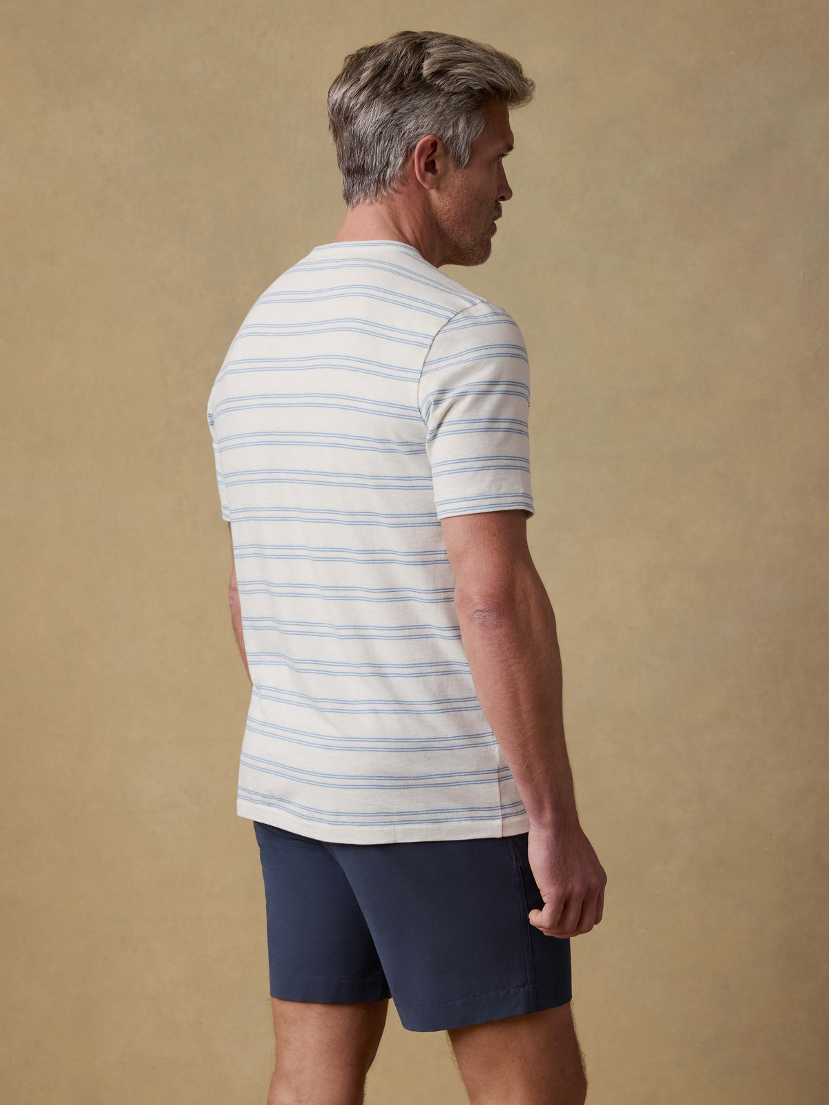  | Sunwashed Tee - Clear Sky Stripe | Faherty Brand, image 4 of 6